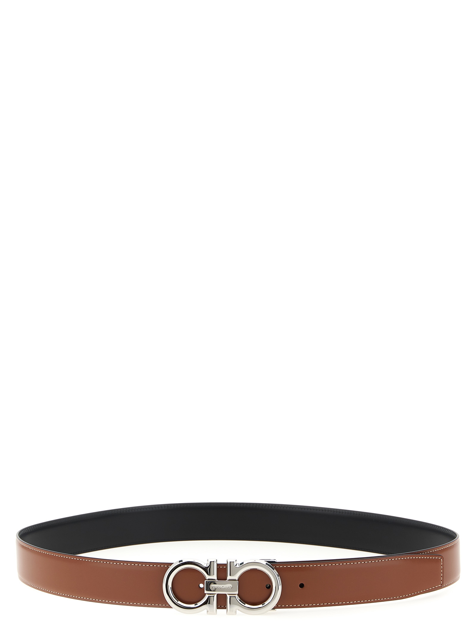 'Gancini' reversible belt 785978NERO (FERRAGAMO / ベルト・サスペンダー ) | FERRAGAMO (フェラガモ)