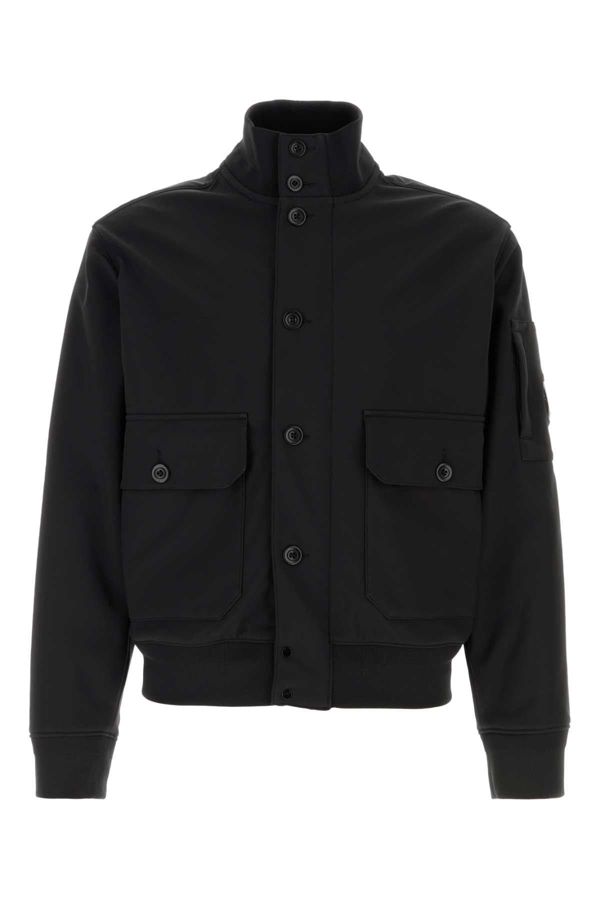 Black stretch polyester jacket 19CMOW003A006097A999 (C.P. Company / カジュアルジャケット ) | C.P. Company (シーピーカンパニー)