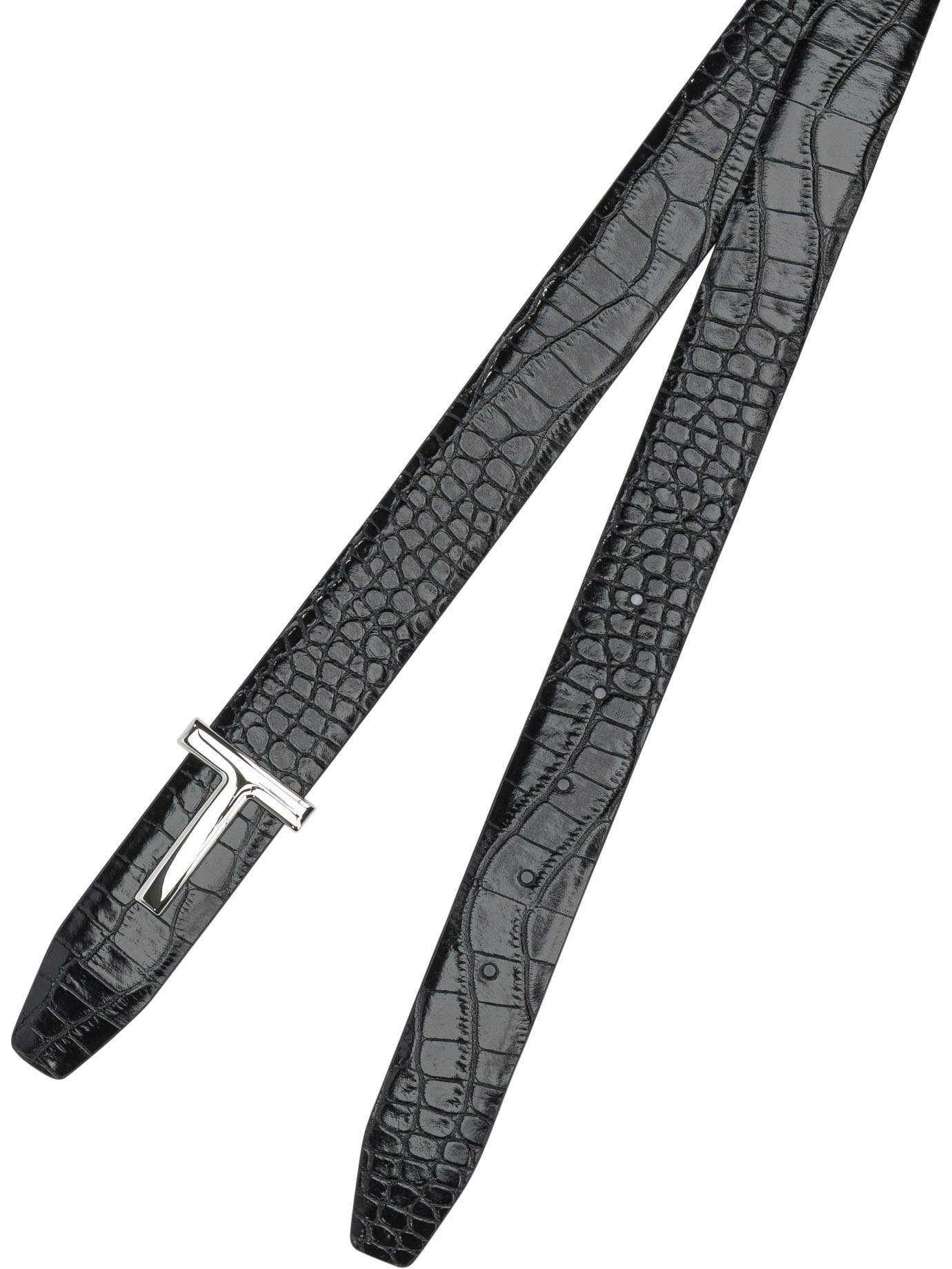Belt with crocodile print TB224LCL439S1N001 (TOM FORD / ベルト・サスペンダー ) | TOM FORD (トムフォード)(1)