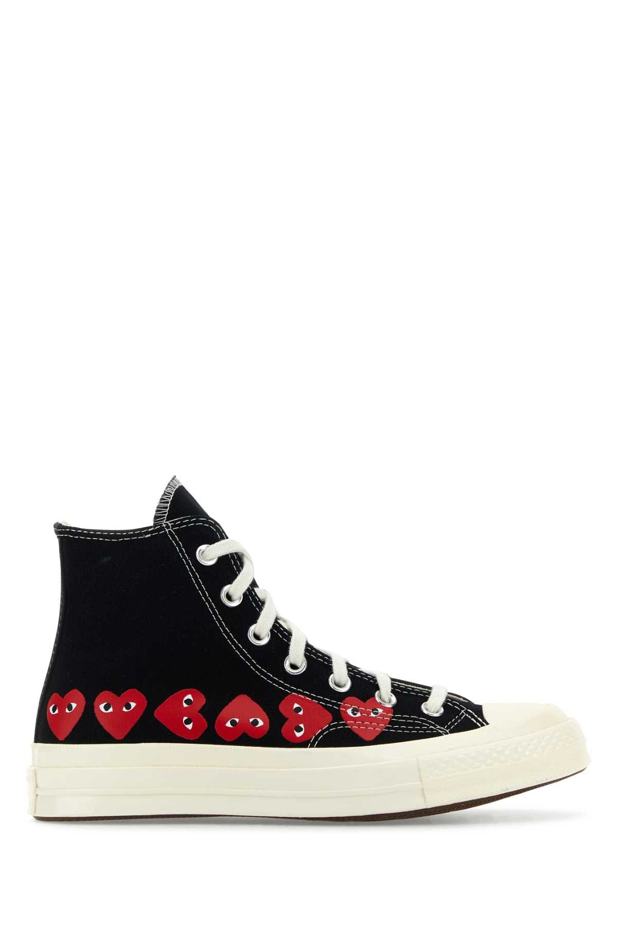Black canvas Comme Des Garçons X Converse sneakers P1K127BLACK (PLAY Comme Des Garçons / スニーカー ) | PLAY Comme Des Garçons (プレイ コムデギャルソン)