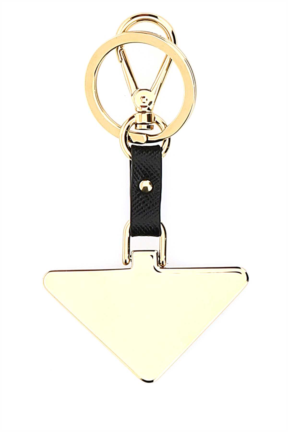 Two-tone metal and leather key ring 1PP128053F0002 (Prada / キーリング・キーケース ) | Prada (プラダ)(1)