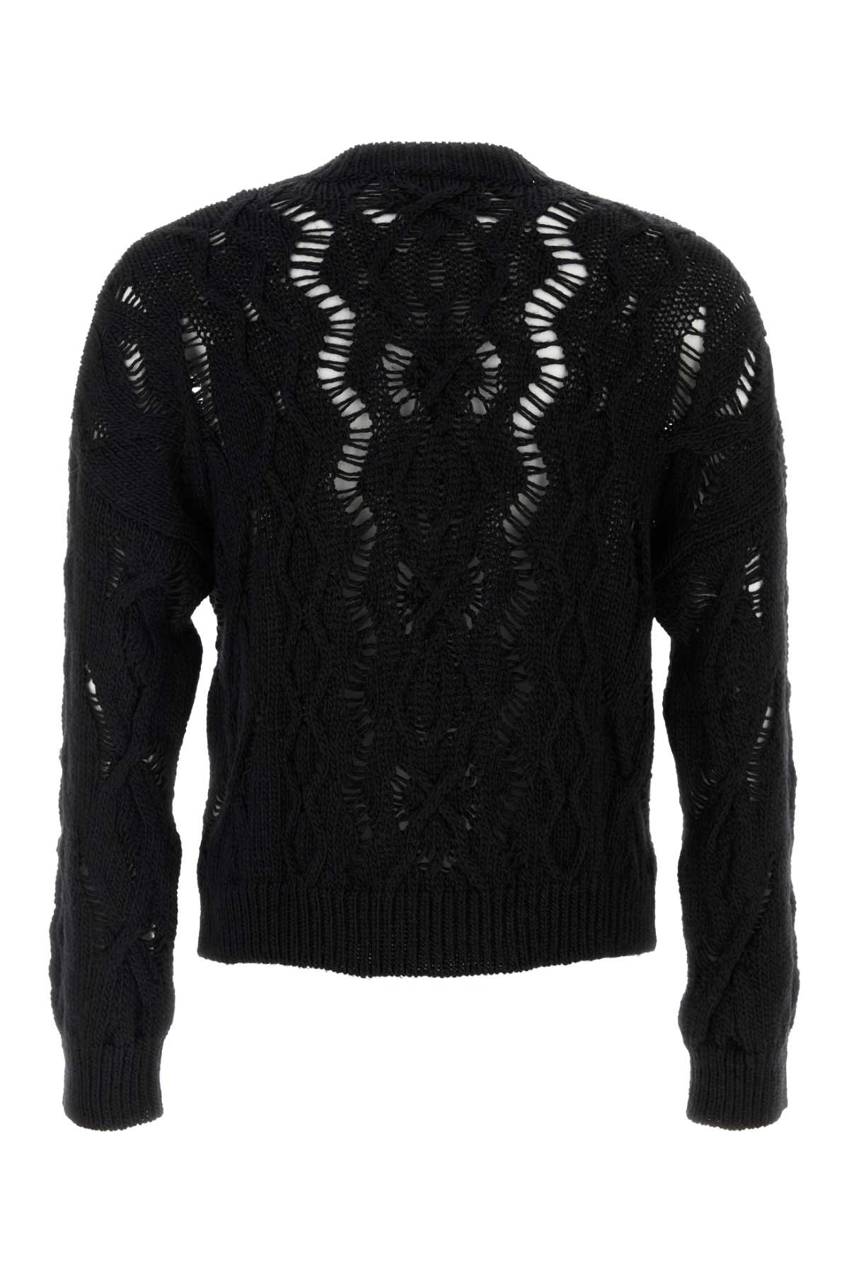 Black wool Cable Sonar sweater M4243CBBLACKFISHERMANWOOL (OUR LEGACY / ニット・セーター・カーディガン ) | OUR LEGACY (アワーレガシー)(1)