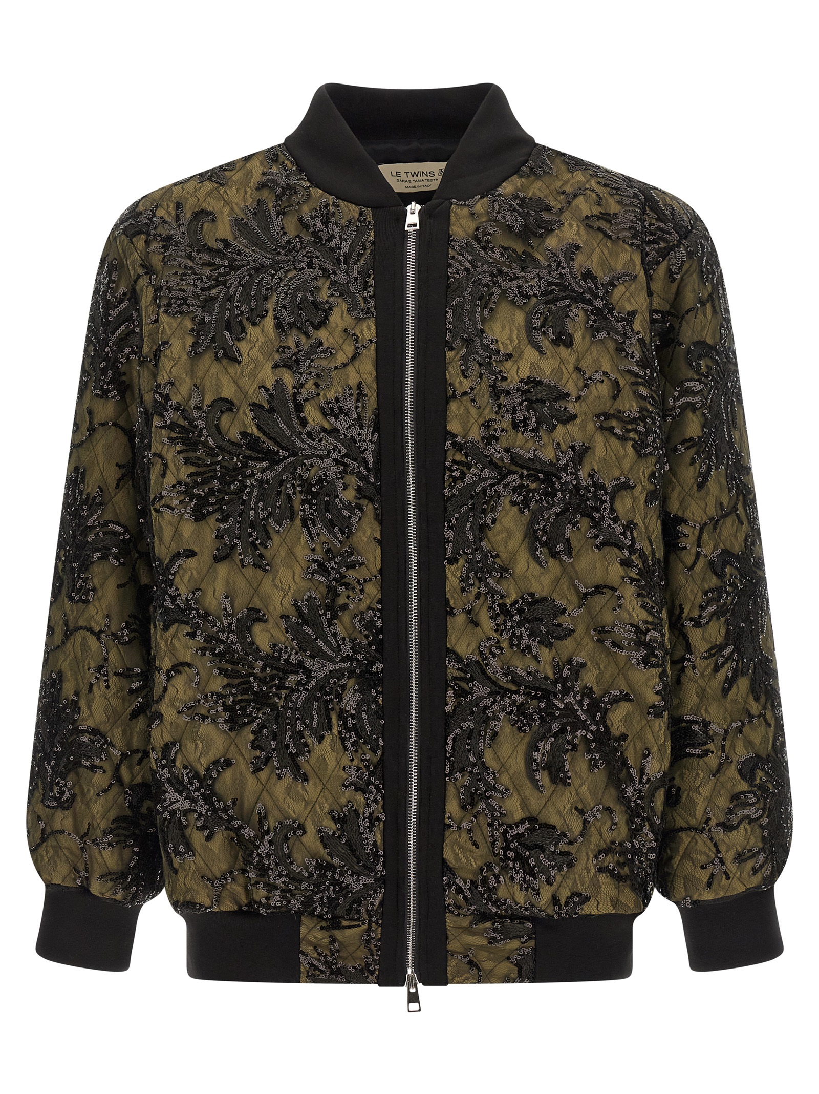 'Belluno' bomber jacket BELLUNOLACEBLACKINGREEN (LE TWINS / カジュアルジャケット ) | LE TWINS (レ ツインズ)