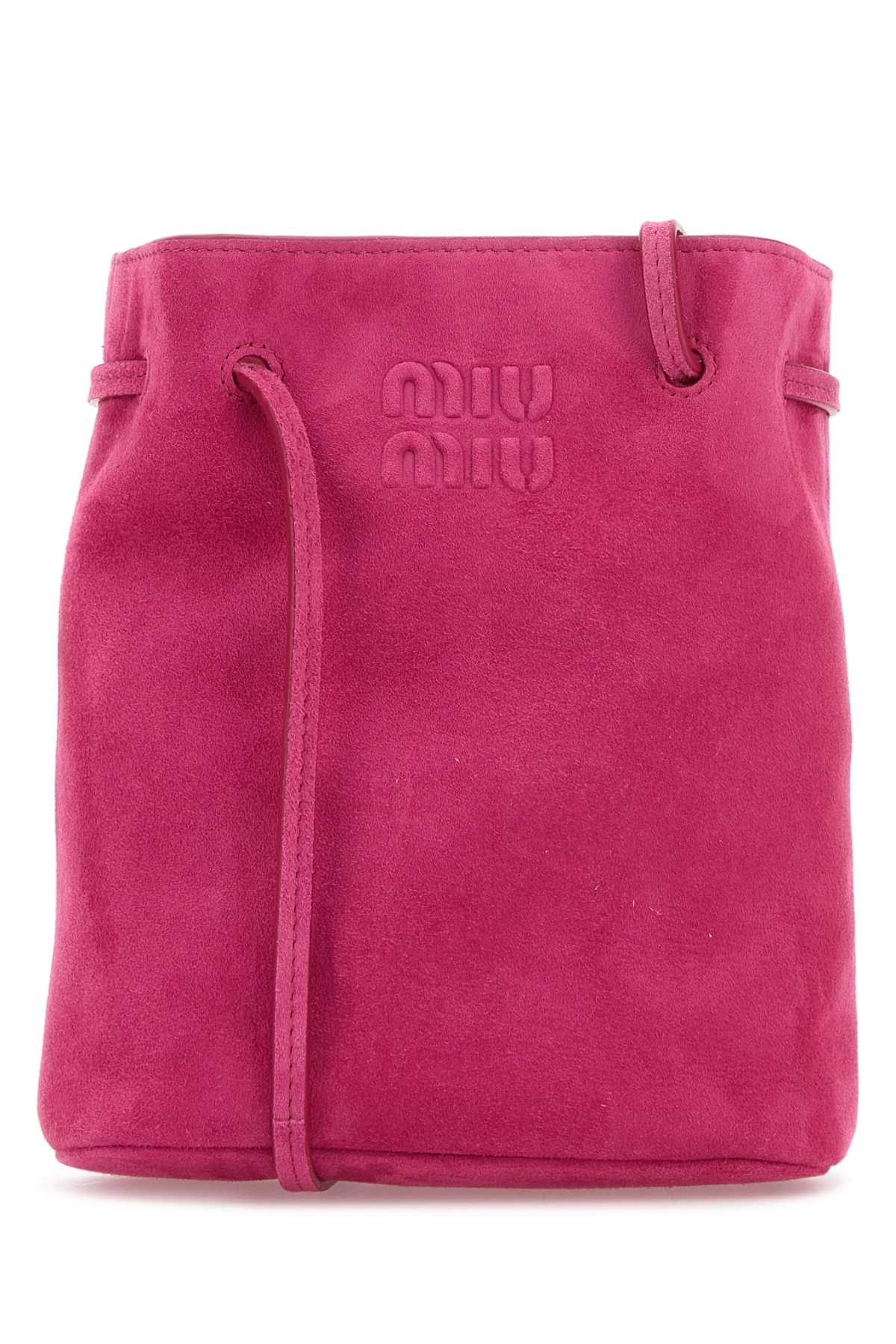 Fuchsia suede crossbody bag 5NF460ACSSF0029 (MIU MIU / ハンドバッグ・ショルダーバッグ ) | MIU MIU (ミュウミュウ)