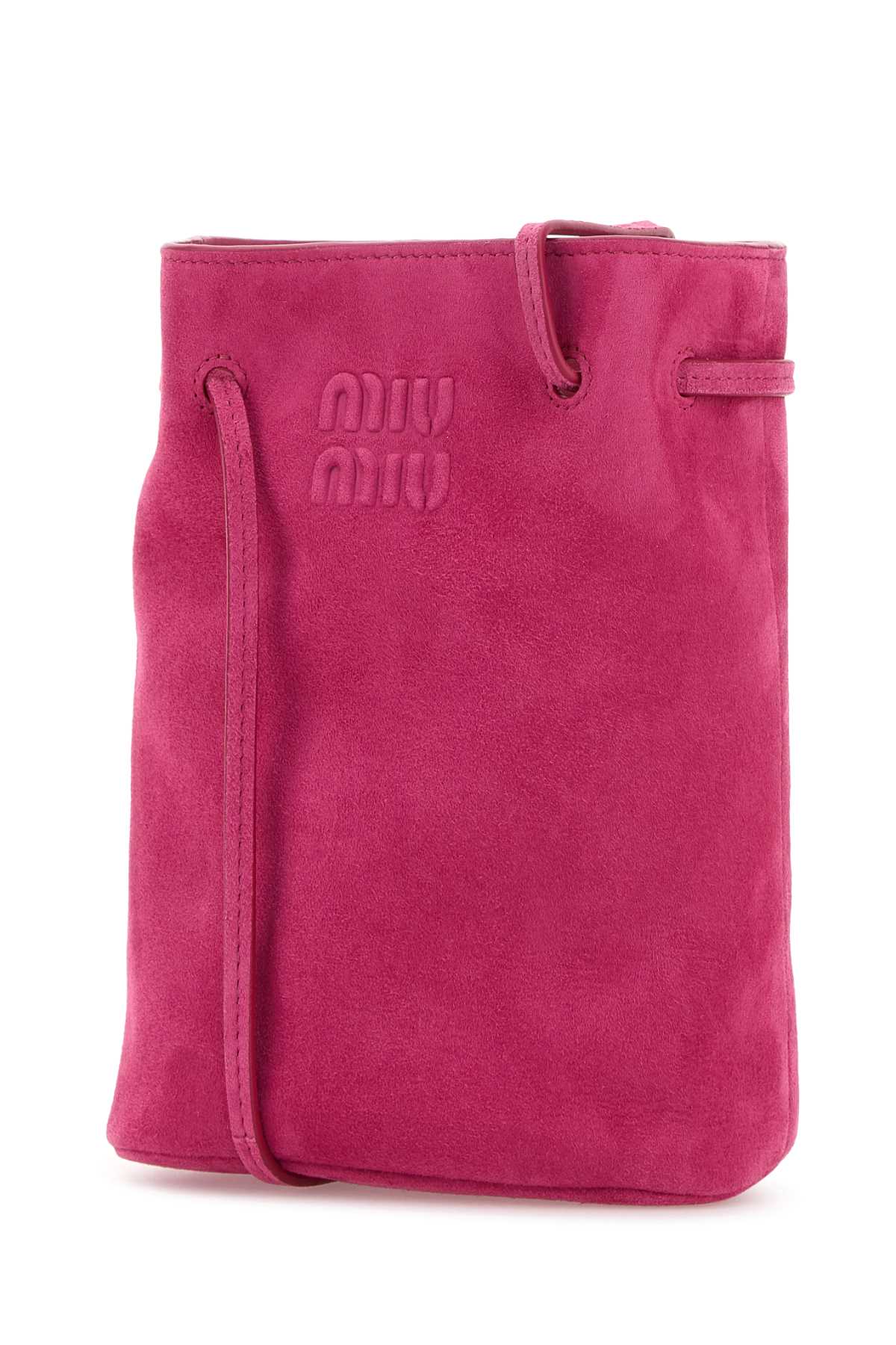 Fuchsia suede crossbody bag 5NF460ACSSF0029 (MIU MIU / ハンドバッグ・ショルダーバッグ ) | MIU MIU (ミュウミュウ)(1)