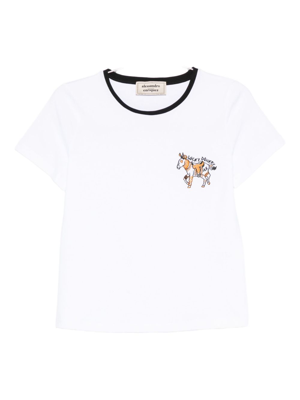 ALESSANDRO ENRIQUEZ T-shirts and Polos White S101CO000ASINO (alessandro enriquez / Tシャツ・カットソー ) | alessandro enriquez (アレッサンドロ エンリケス)