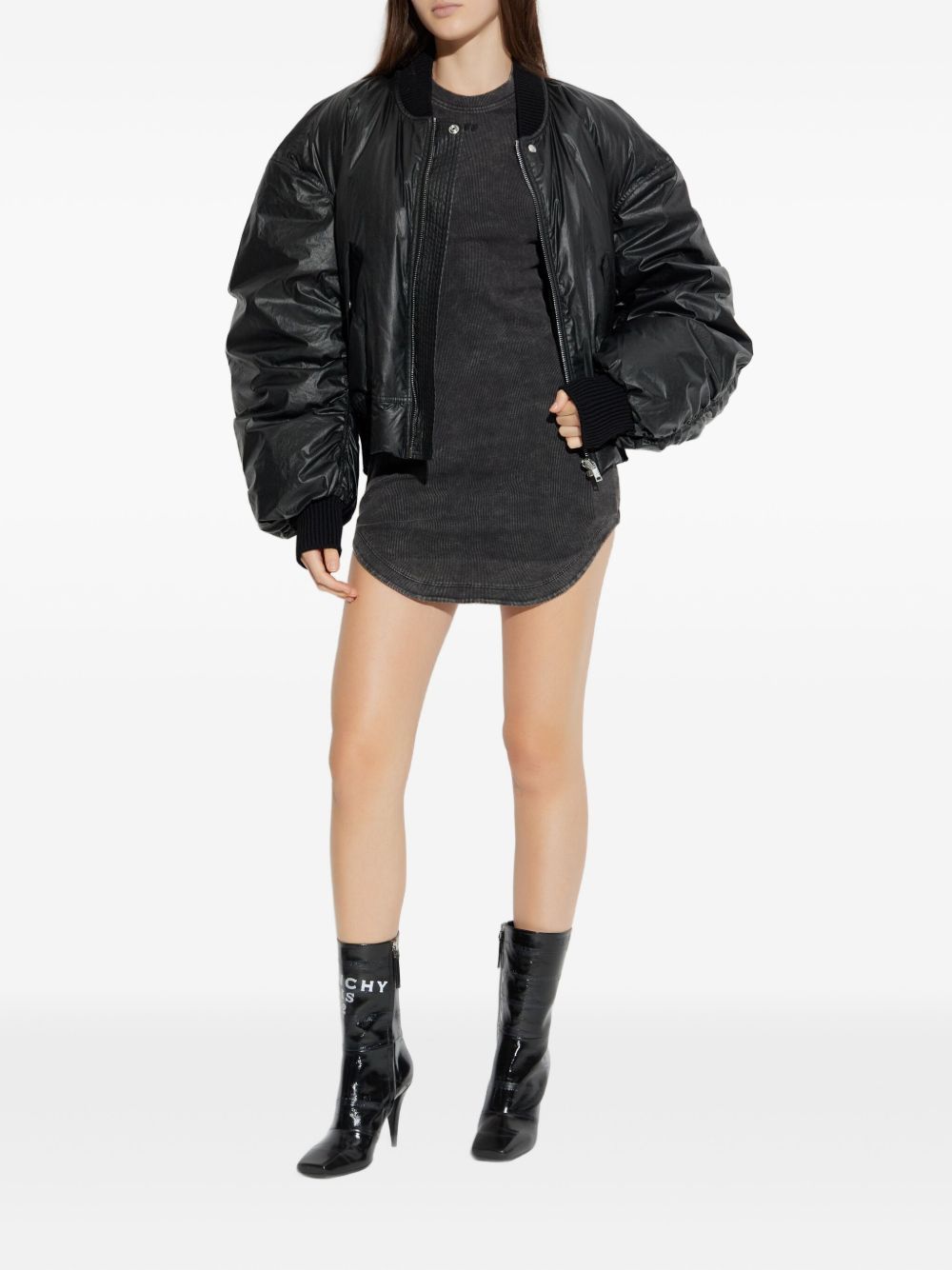 Rick Owens Coats Black RO02E4794PCTDX09 (Rick Owens / カジュアルジャケット ) | Rick Owens (リック オウエンス)(2)