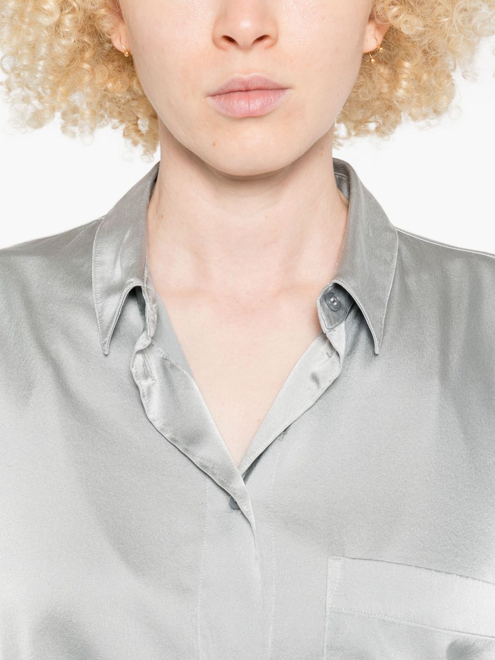 Forte Forte Shirts Grey 14372MYSHIRTPEARL (forte_forte / シャツ・ブラウス ) | forte_forte (フォルテ フォルテ)(1)