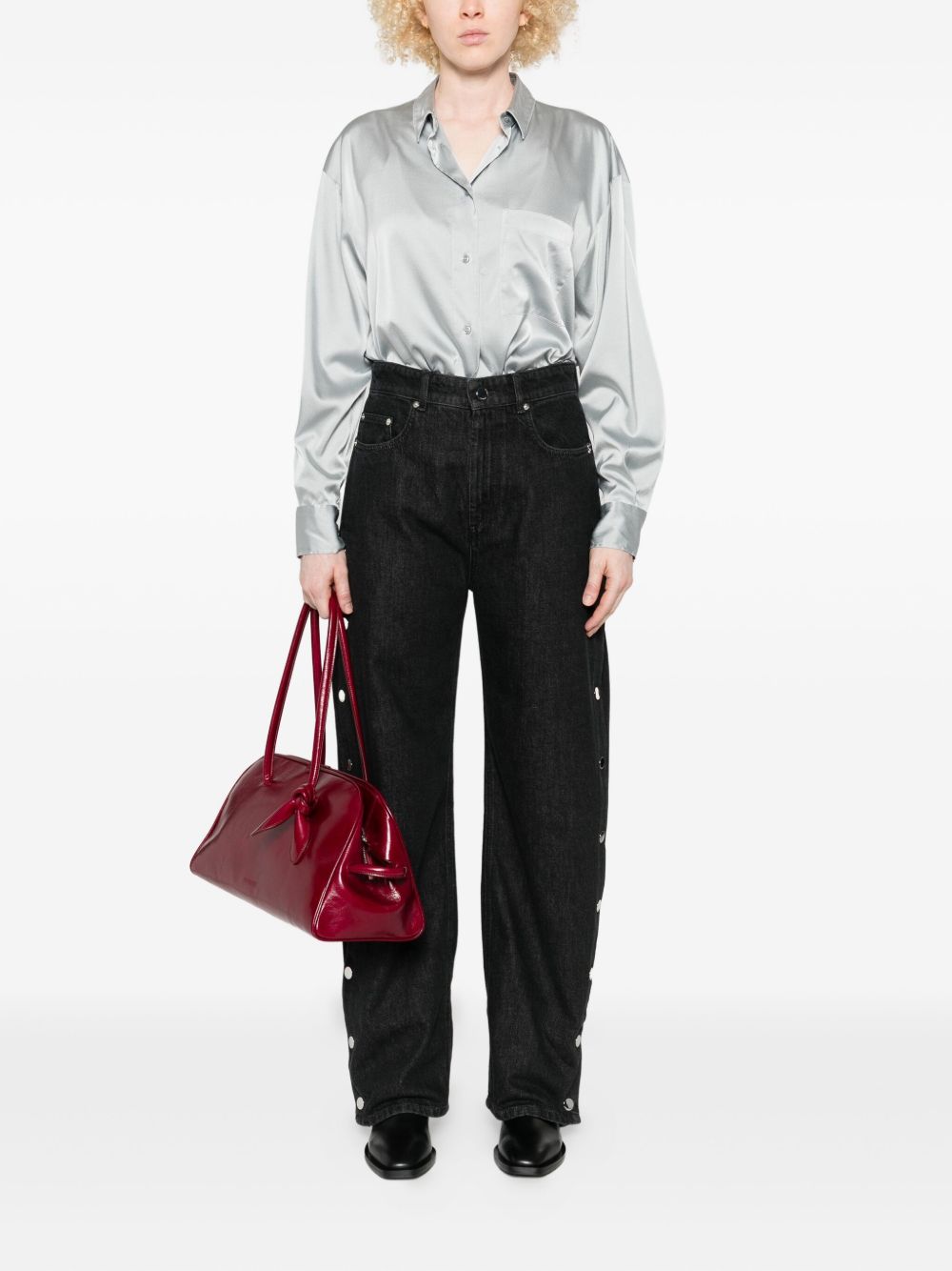 Forte Forte Shirts Grey 14372MYSHIRTPEARL (forte_forte / シャツ・ブラウス ) | forte_forte (フォルテ フォルテ)(2)