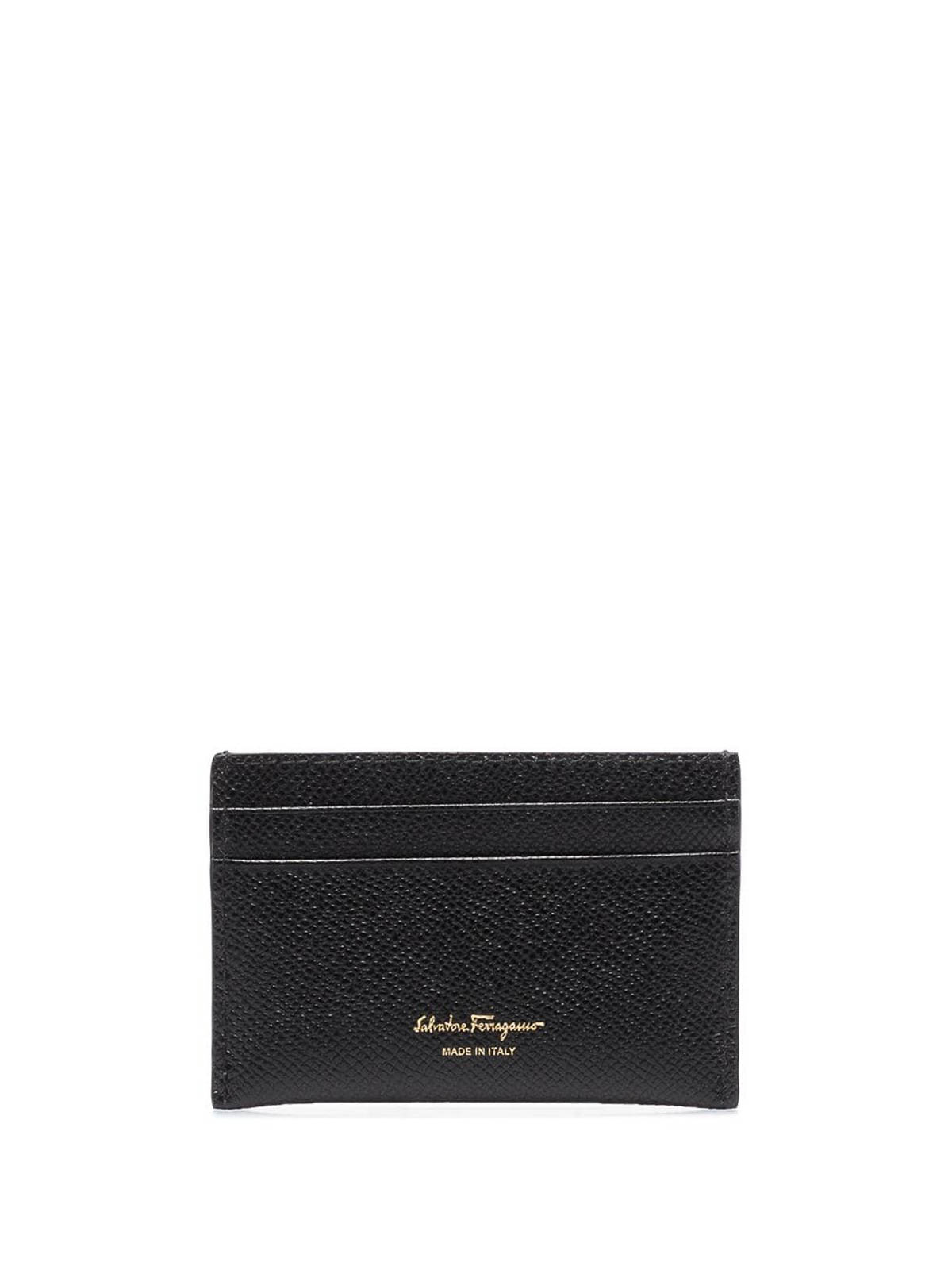 Gold Gancini Hammered Leather Card Holder 2200070742164 (FERRAGAMO / 財布・カードケース ) | FERRAGAMO (フェラガモ)(1)