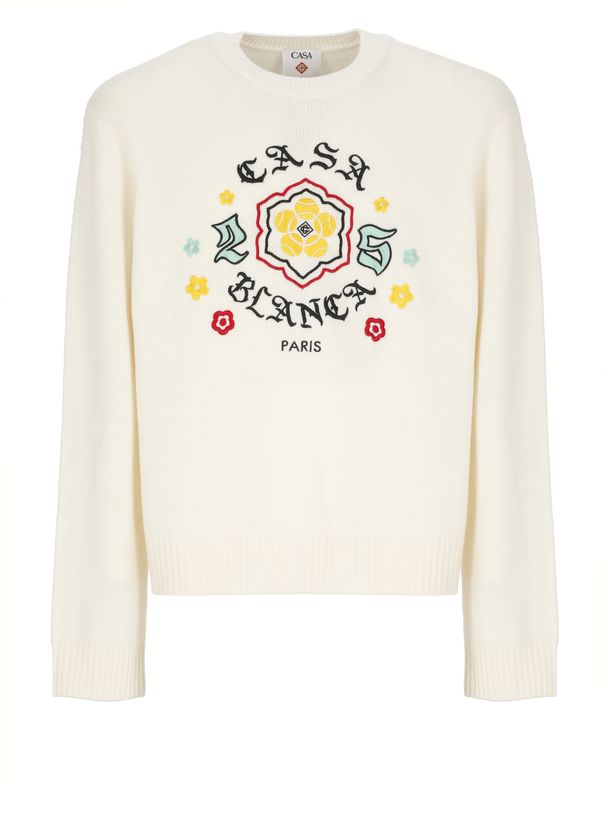 Casablanca Sweaters Ivory MAW25KW110501MERINO (Casablanca / ニット・セーター・カーディガン ) | Casablanca (カサブランカ)