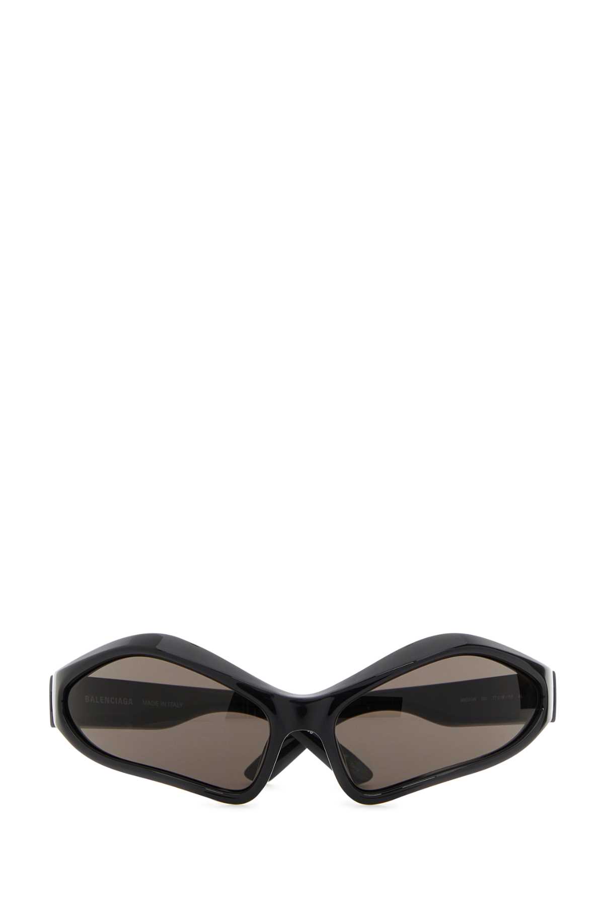 Black acetate Fennec Oval sunglasses 768054T00071000 (Balenciaga / サングラス・アイウェア ) | Balenciaga (バレンシアガ)(1)