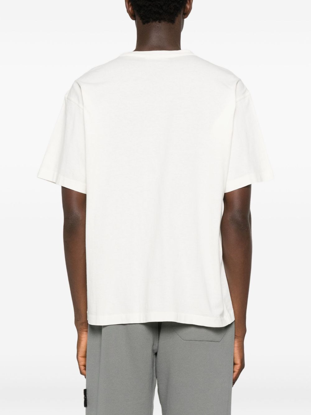 Stone Island T-shirts and Polos Ivory K2S152100035S0050V0093 (STONE ISLAND / Tシャツ・カットソー ) | STONE ISLAND (ストーンアイランド)(1)