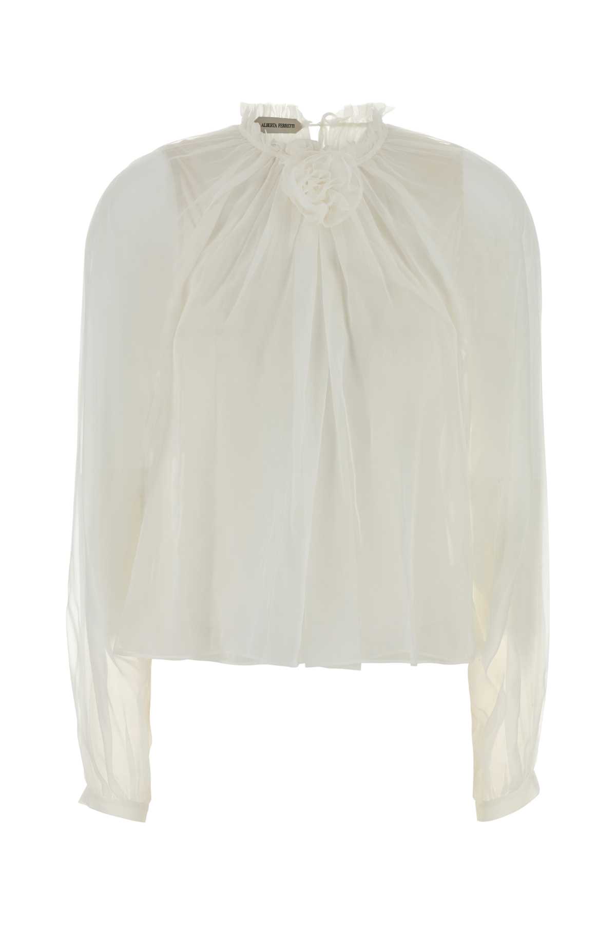 White silk blouse A021351150002 (ALBERTA FERRETTI / タンクトップ・キャミソール ) | ALBERTA FERRETTI (アルベルタ フェレッティ)