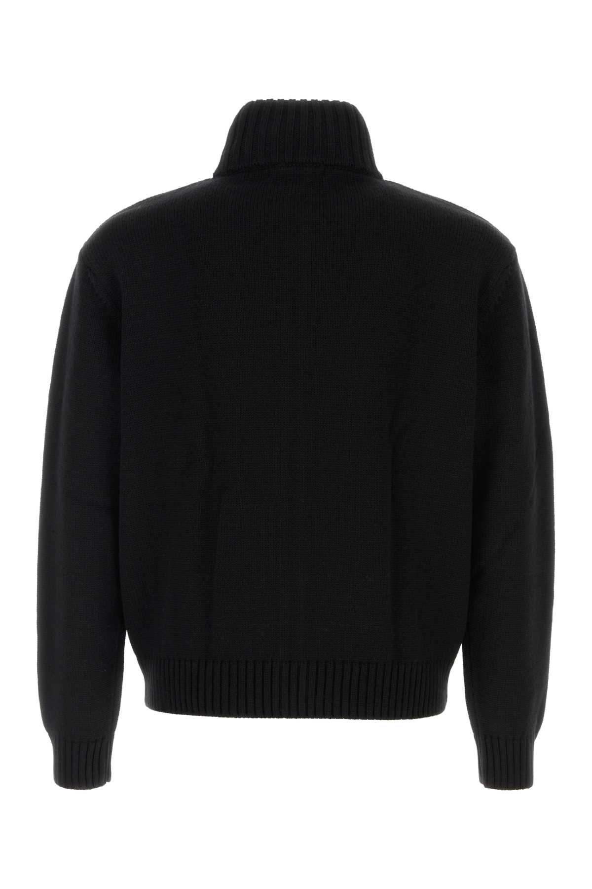 Black wool and acrylic Alonso cardigan ALONSOJACKETBLACK (gimaguas / ニット・セーター・カーディガン ) | gimaguas (ギマガス)(1)