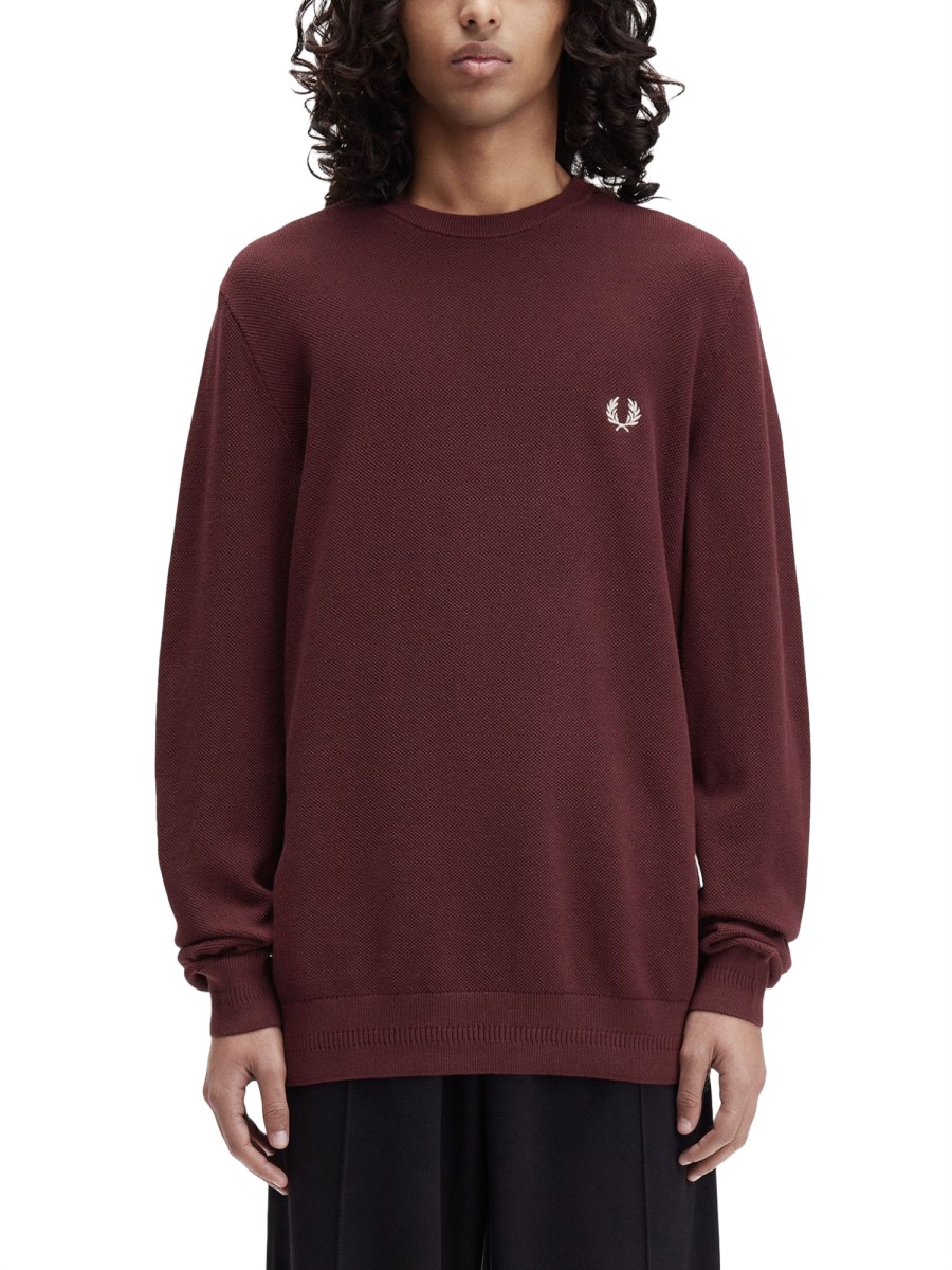 PIQUE SWEATER WITH LOGO FPK130955597 (FRED PERRY / ニット・セーター・カーディガン ) | FRED PERRY (フレッドペリー)