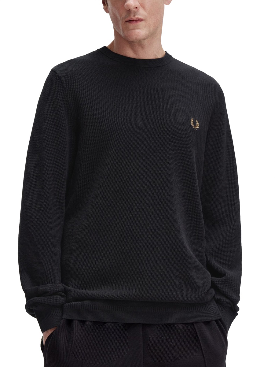 PIQUE SWEATER WITH LOGO FPK130955102 (FRED PERRY / ニット・セーター・カーディガン ) | FRED PERRY (フレッドペリー)(1)