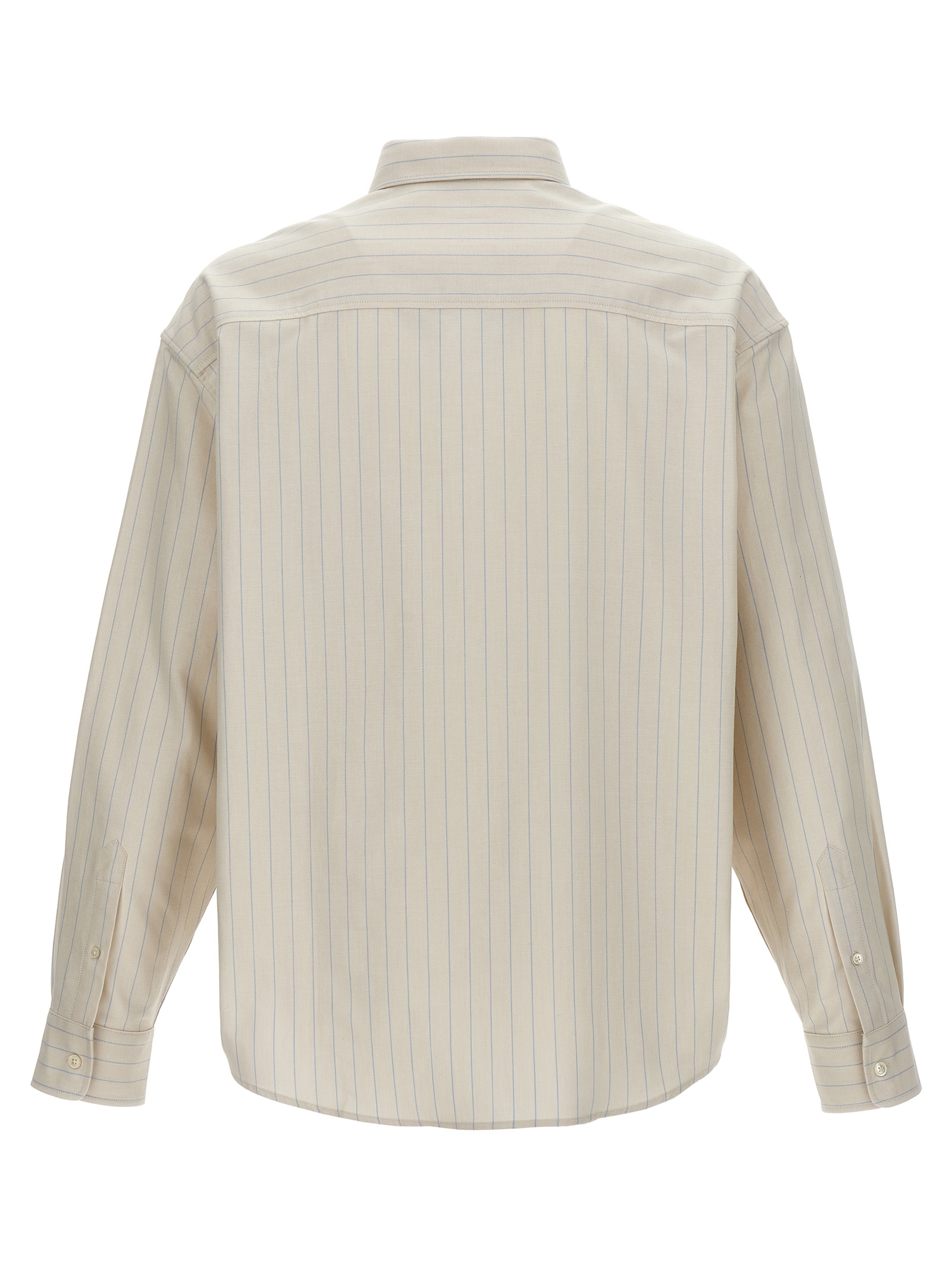 Logo embroidery striped shirt USH130CO0067195 (AMI Paris / シャツ・ブラウス ) | AMI Paris (アミパリス)(1)
