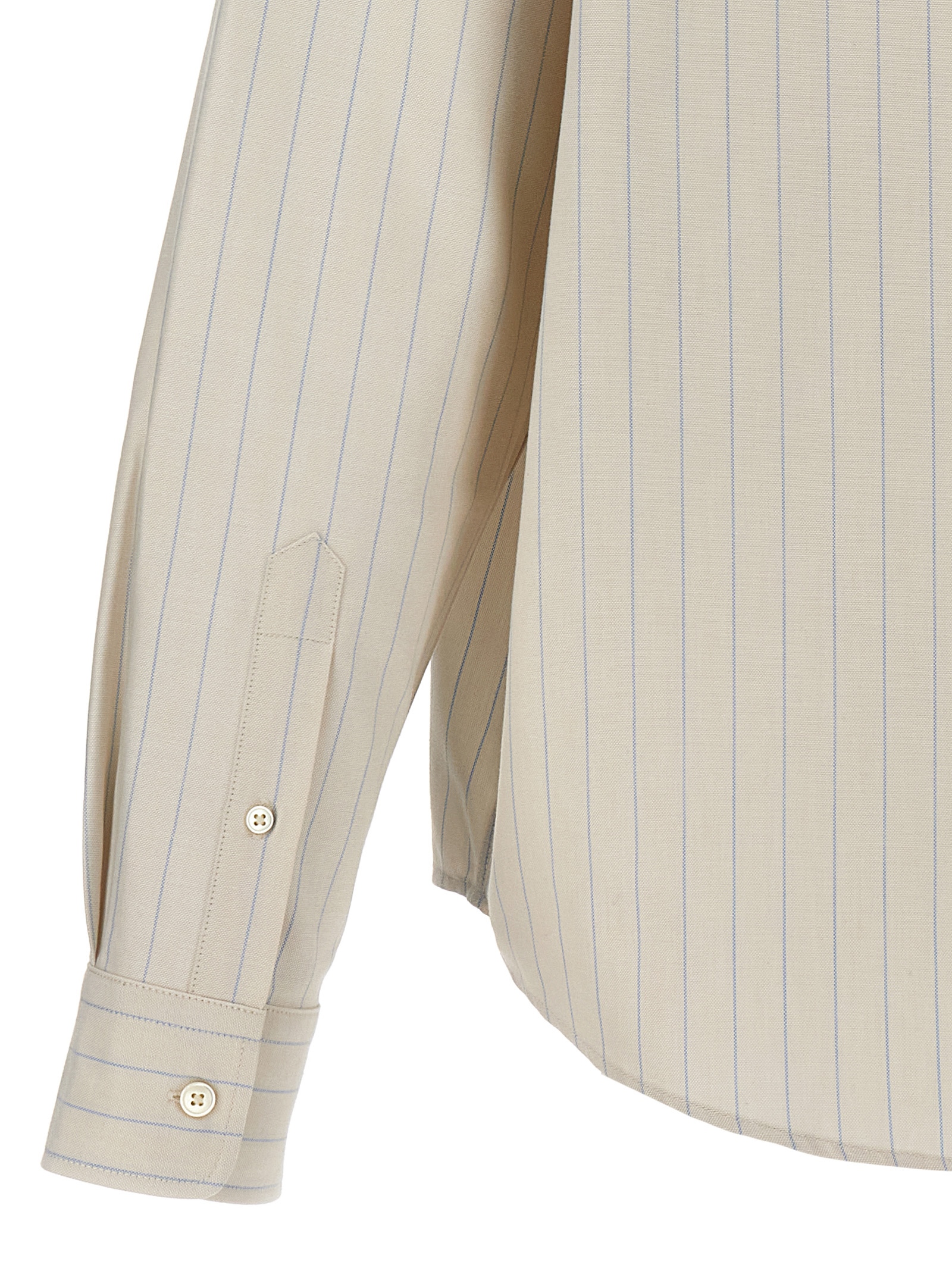 Logo embroidery striped shirt USH130CO0067195 (AMI Paris / シャツ・ブラウス ) | AMI Paris (アミパリス)(3)