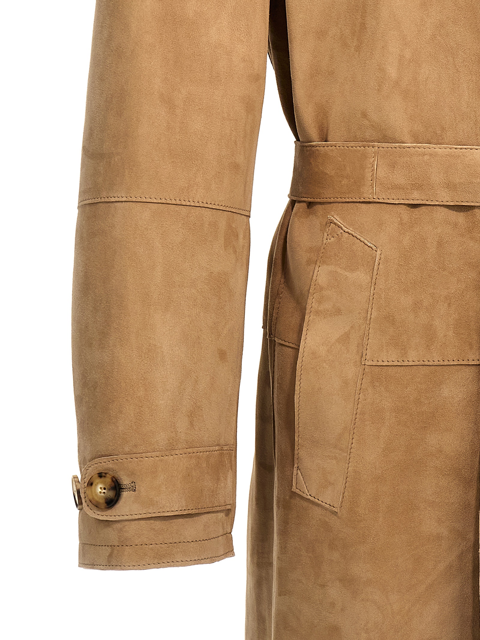 Suede trench coat MPCAI1976CFP05 (Brunello Cucinelli / コート ) | Brunello Cucinelli (ブルネロ・クチネリ)(4)