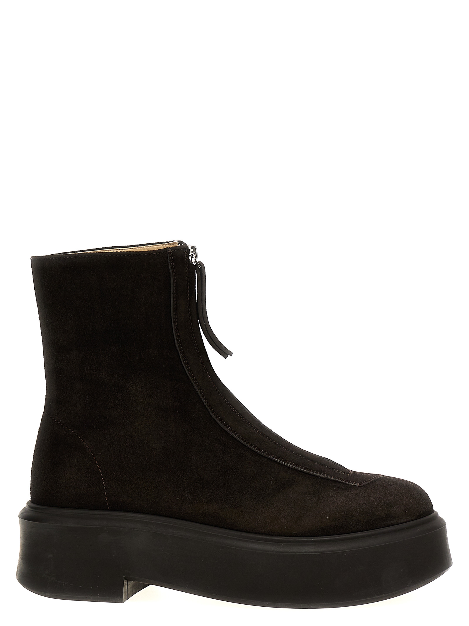 'Zipped Boot I' ankle boots F1144L25DBR (The Row / ブーツ ) | The Row (ザ・ロウ)