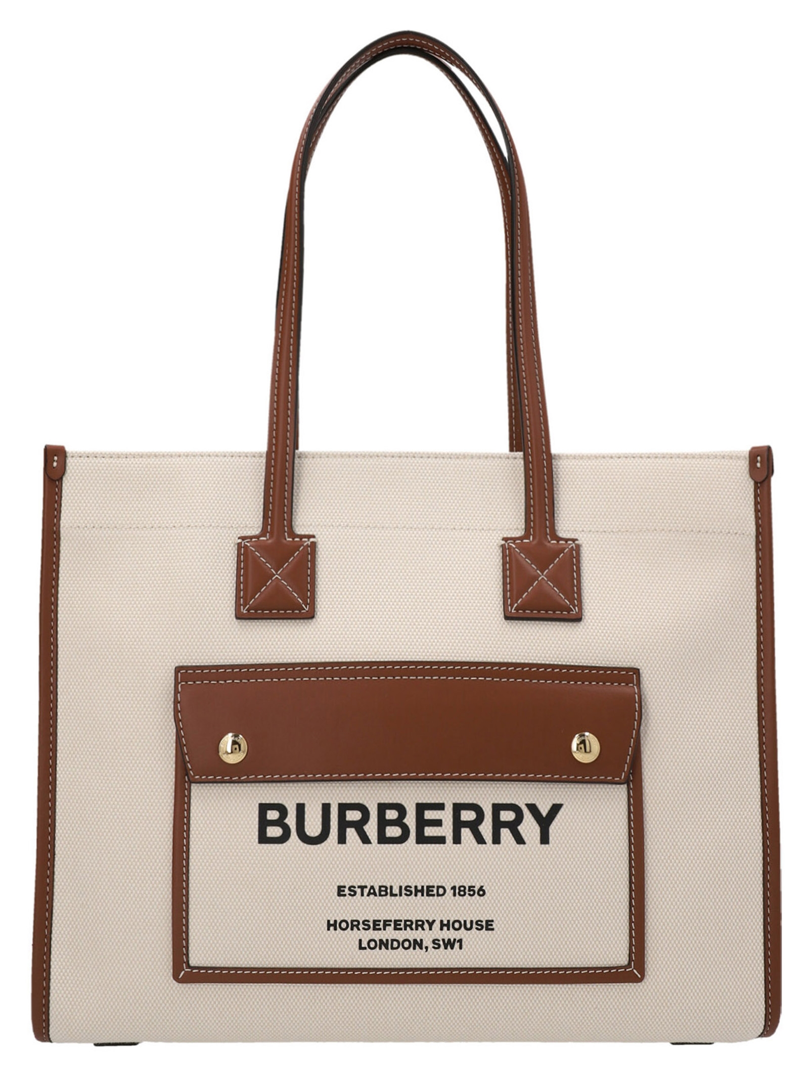Medium 'Freya' shopping bag 8044129NATURALTAN (Burberry / トートバッグ ) | Burberry (バーバリー)
