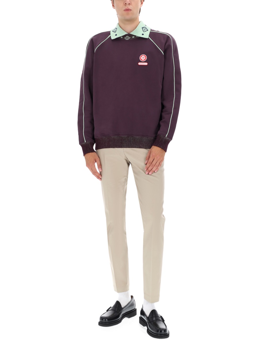SWEATSHIRT WITH LOGO MAW25JTP43601AUBERGINE (Casablanca / スウェット・フーディー ) | Casablanca (カサブランカ)(1)
