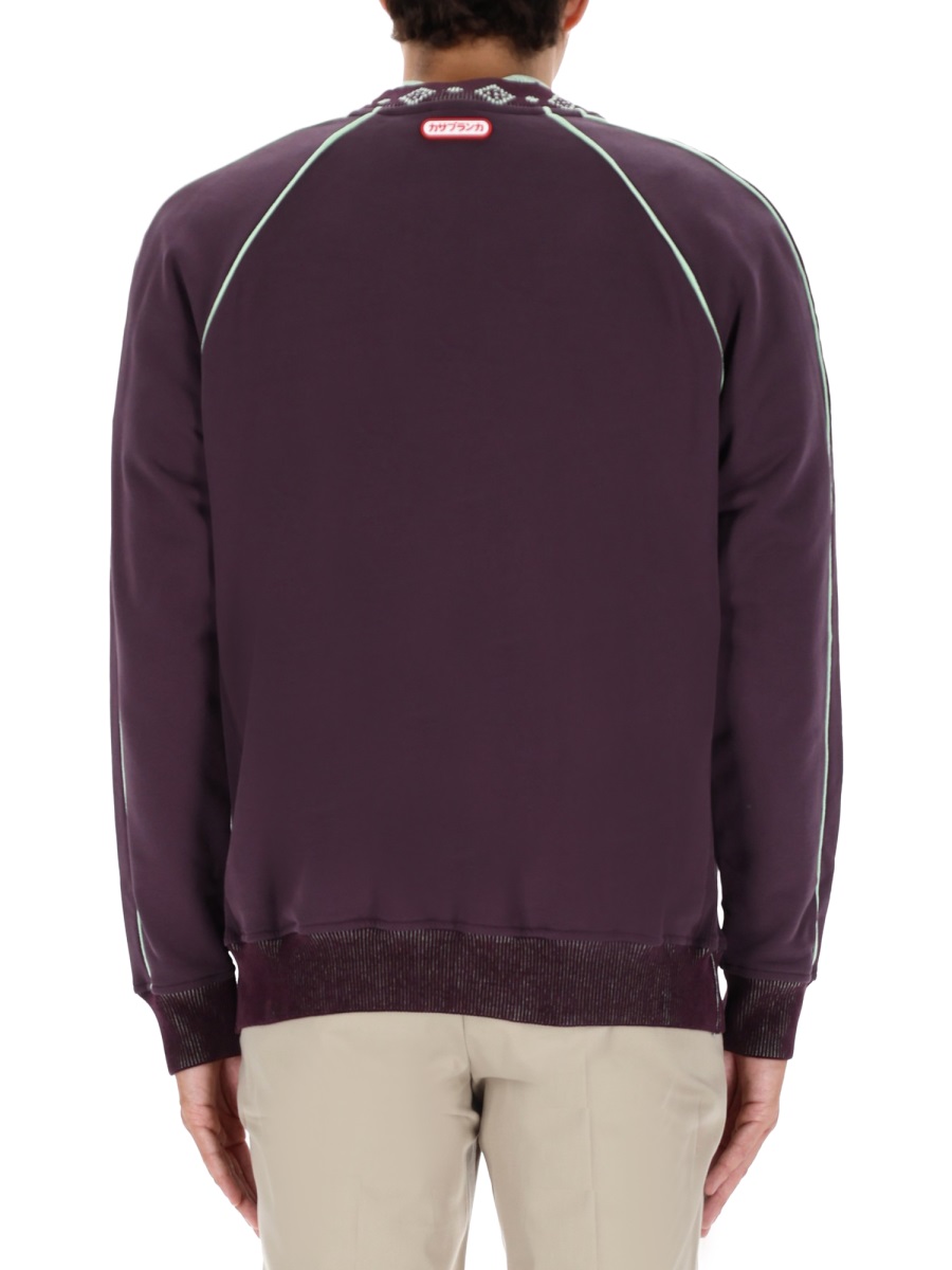 SWEATSHIRT WITH LOGO MAW25JTP43601AUBERGINE (Casablanca / スウェット・フーディー ) | Casablanca (カサブランカ)(2)