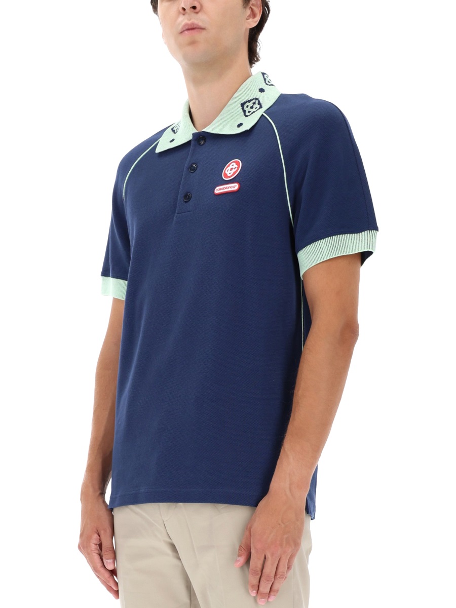 POLO WITH LOGO MAW25JTP43502DRESSBLUES (Casablanca / ポロシャツ ) | Casablanca (カサブランカ)(3)