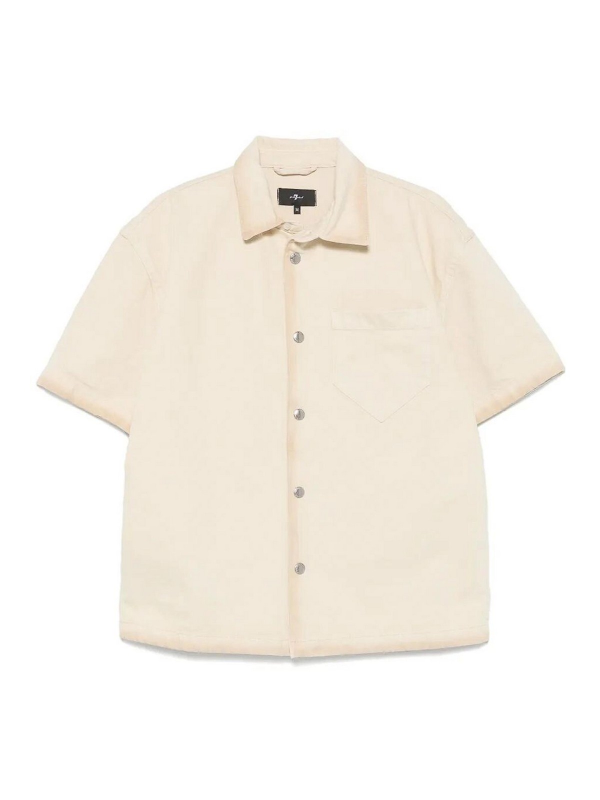 `Over Camp Shirt Freehand` Shirt 7TI10E43BEIGE (7 for all mankind / シャツ・ブラウス ) | 7 for all mankind (セブンフォーオールマンカインド)