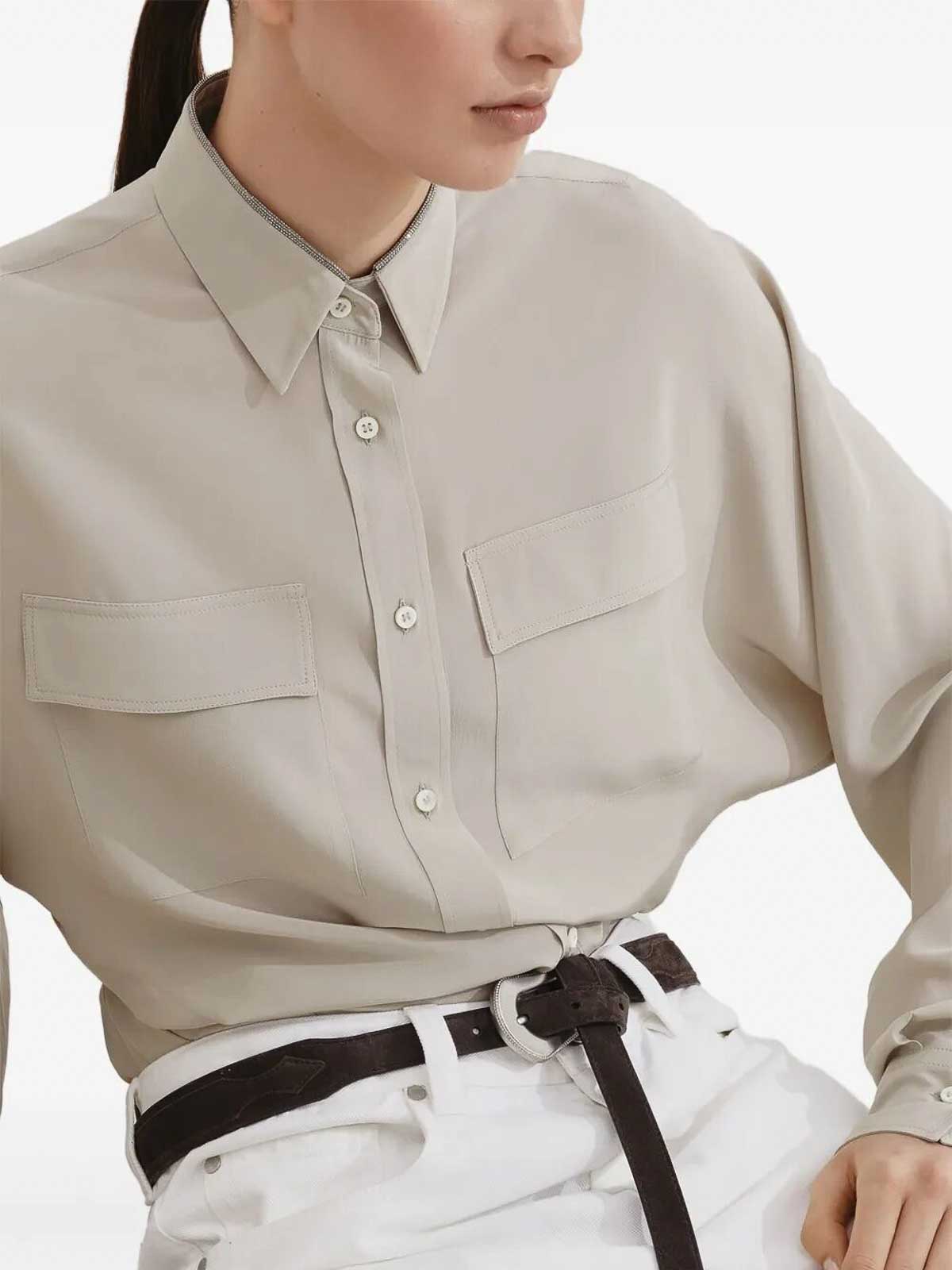 Shirt MB993NC116C4274 (Brunello Cucinelli / シャツ・ブラウス ) | Brunello Cucinelli (ブルネロ・クチネリ)(3)