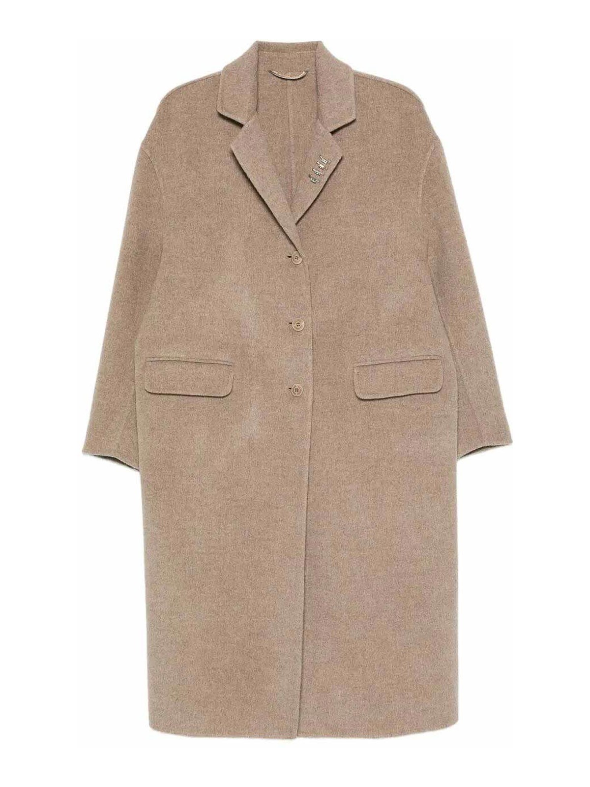 Single-Breasted Coat D476D301CBNHOM4703 (ERMANNO SCERVINO / コート ) | ERMANNO SCERVINO (エルマンノ シェルヴィーノ)