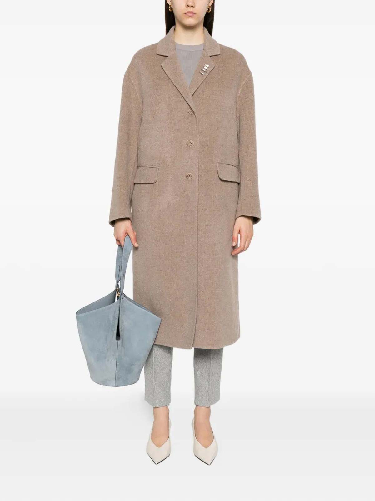 Single-Breasted Coat D476D301CBNHOM4703 (ERMANNO SCERVINO / コート ) | ERMANNO SCERVINO (エルマンノ シェルヴィーノ)(1)