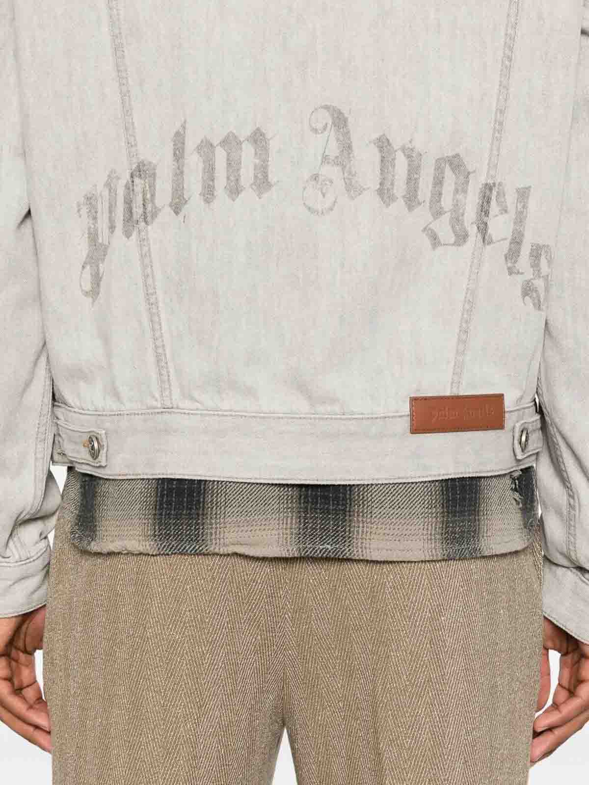 `Curved Logo` Denim Jacket PMYE05CF25DEN0010508 (Palm Angels / カジュアルジャケット ) | Palm Angels (パームエンジェルス)(3)