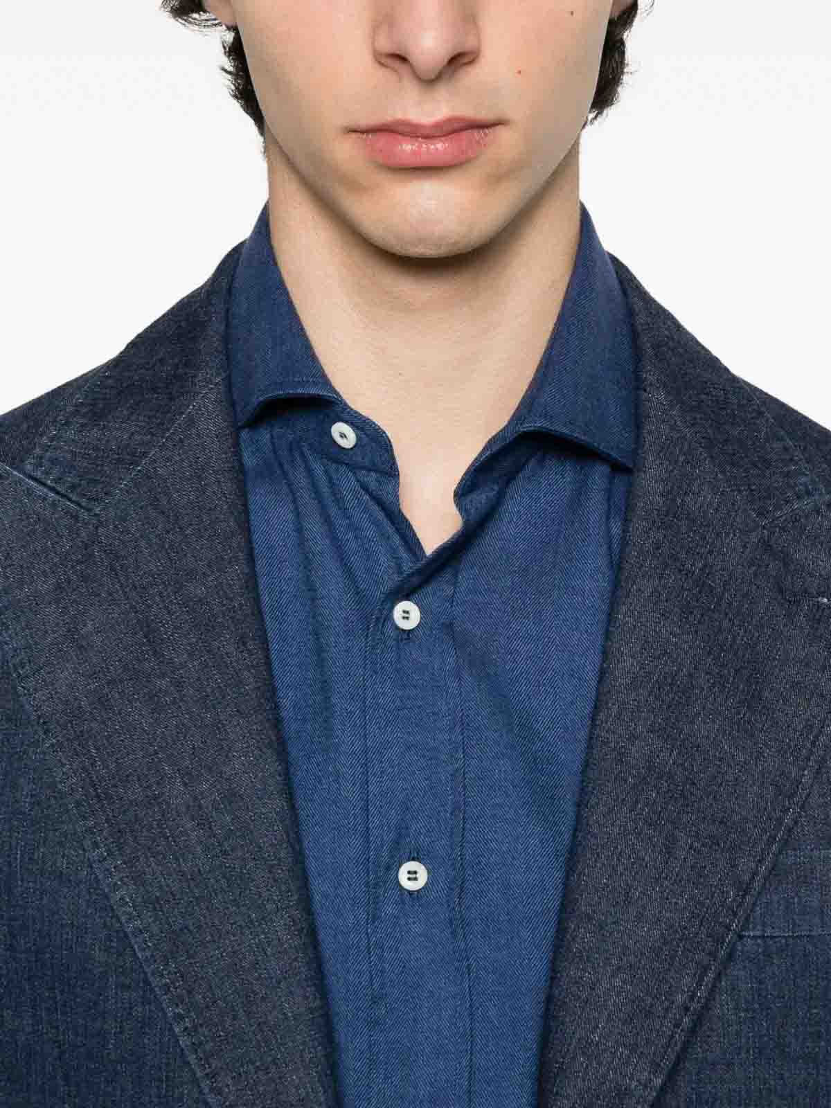 Flannel Chevron Shirt MY6371718C018 (Brunello Cucinelli / シャツ・ブラウス ) | Brunello Cucinelli (ブルネロ・クチネリ)(4)