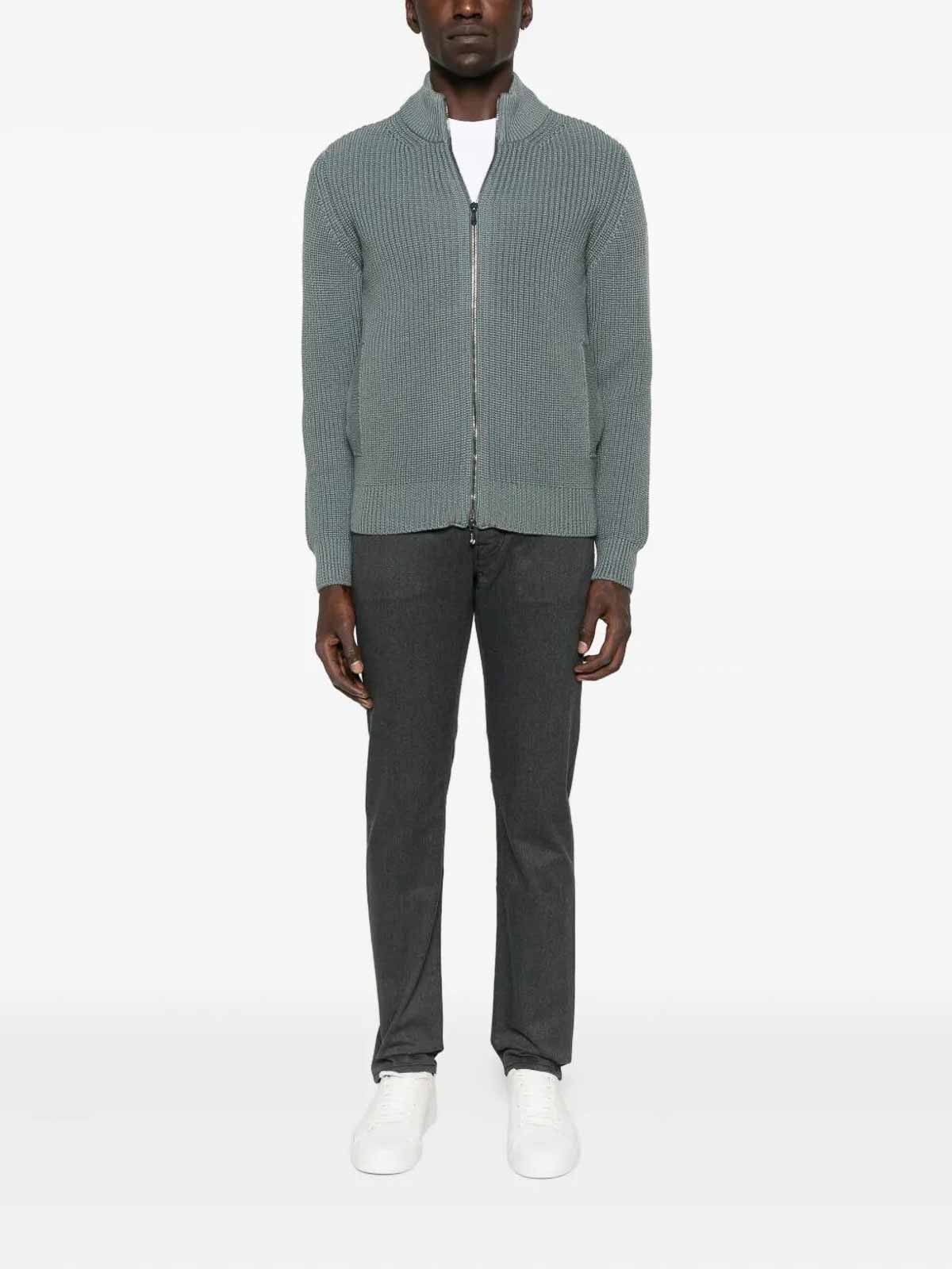 Cardigan With Pockets And Zip D5M202PNL475 (Drumohr / ニット・セーター・カーディガン ) | Drumohr (ドルモア)(1)