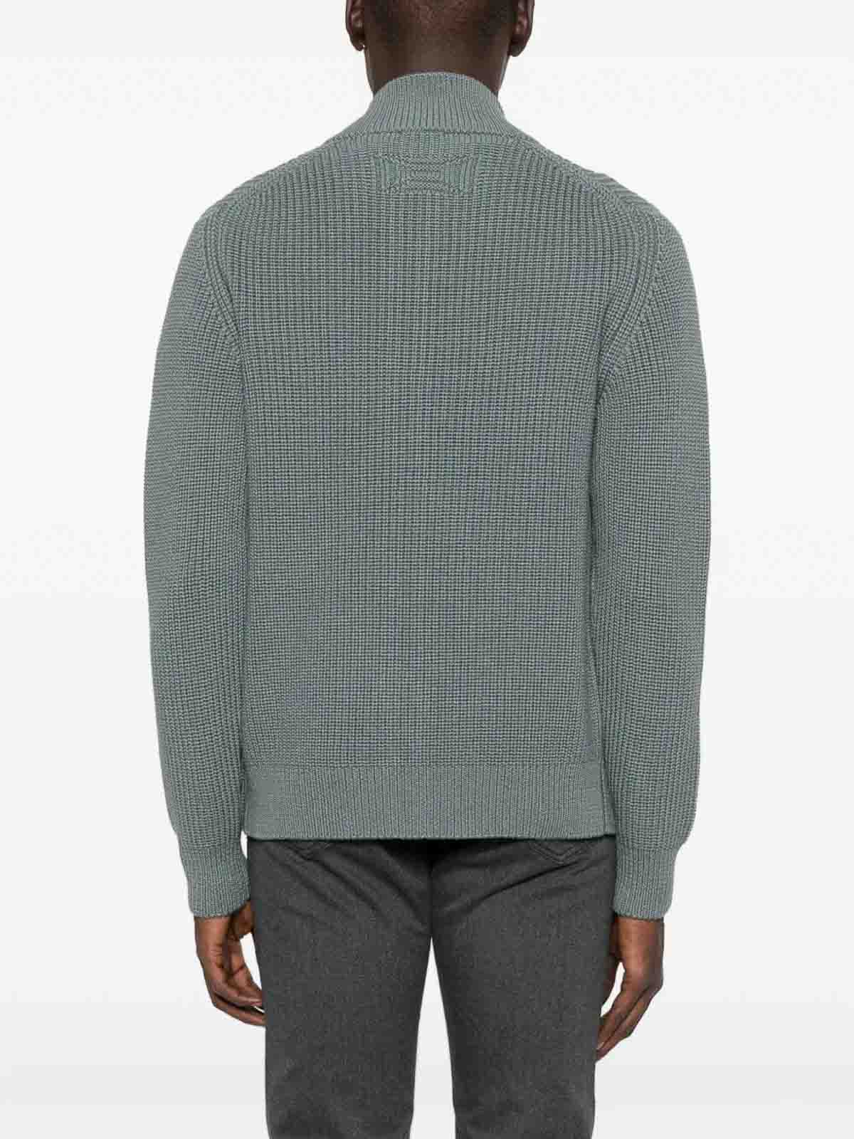 Cardigan With Pockets And Zip D5M202PNL475 (Drumohr / ニット・セーター・カーディガン ) | Drumohr (ドルモア)(2)