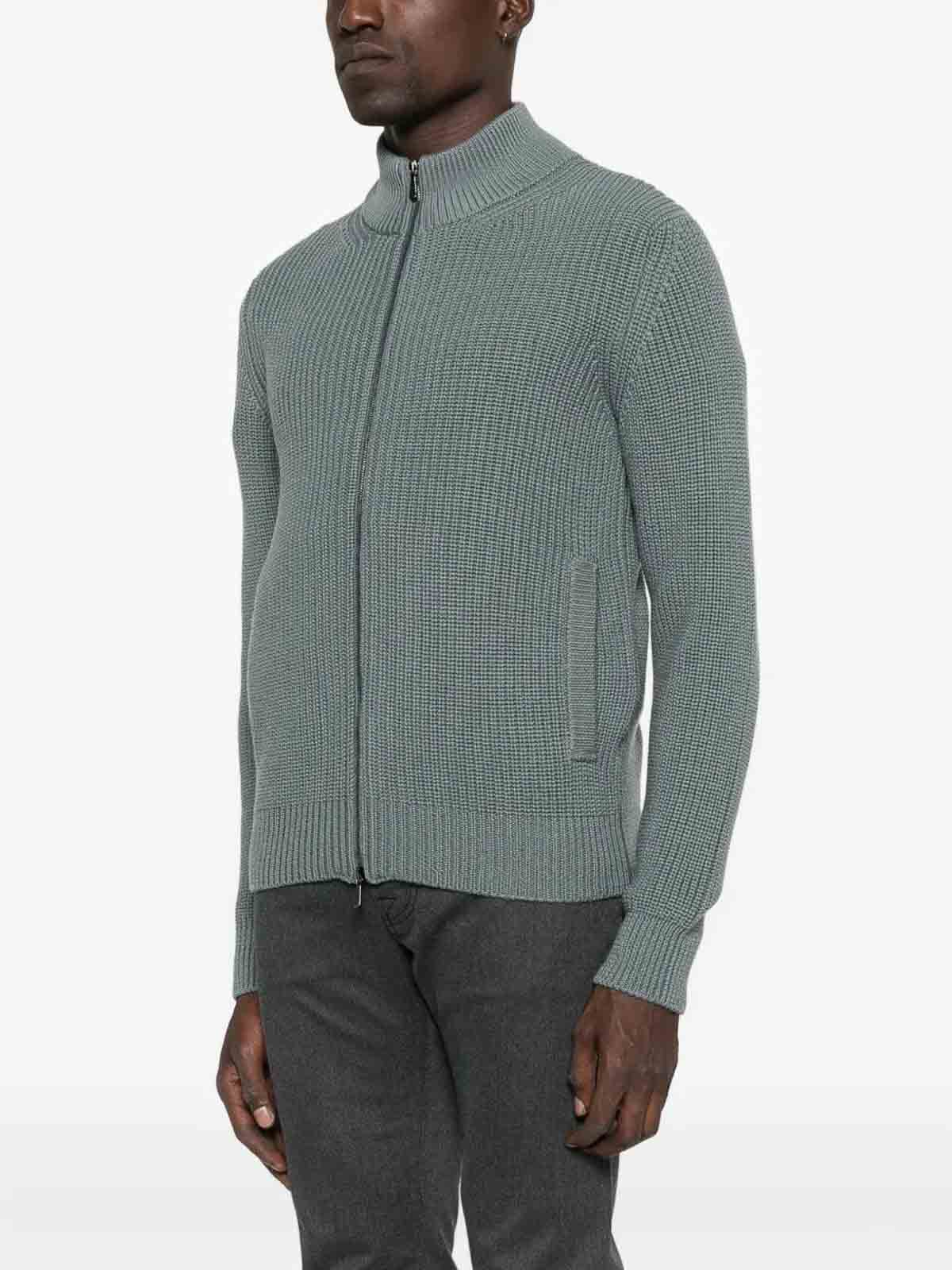 Cardigan With Pockets And Zip D5M202PNL475 (Drumohr / ニット・セーター・カーディガン ) | Drumohr (ドルモア)(3)