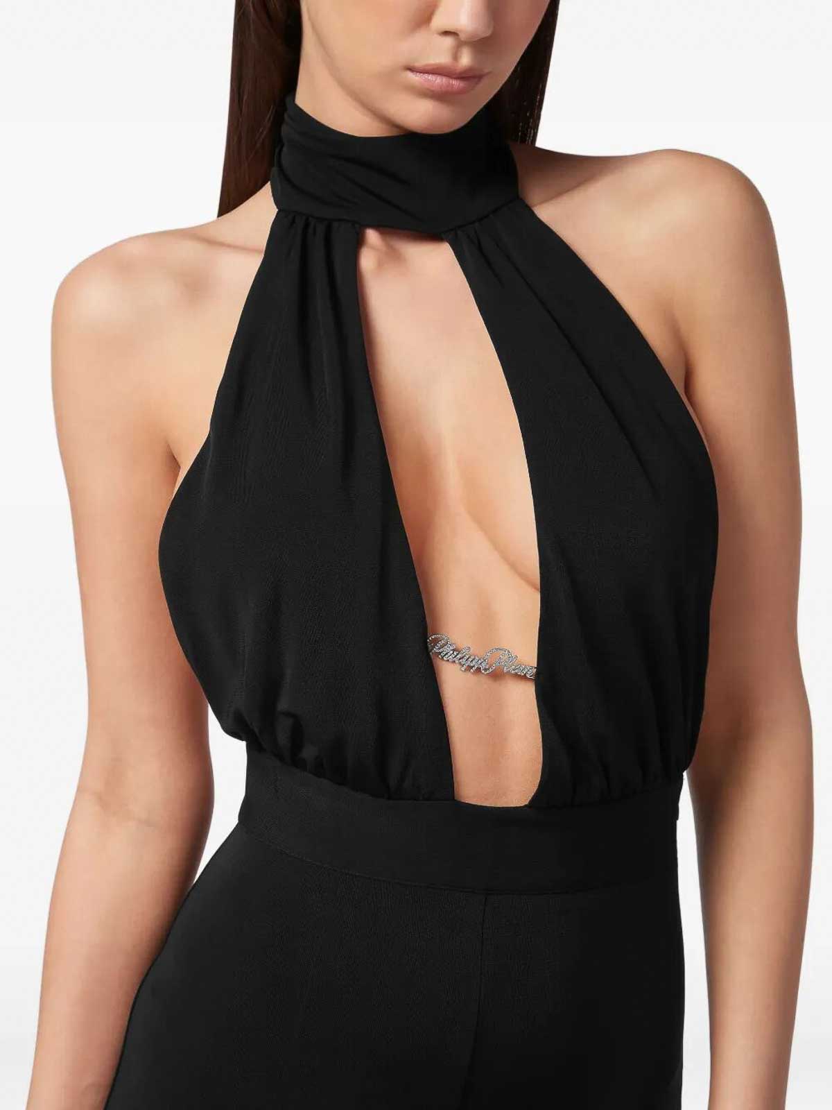 Halter-Neck Backless Jumpsuit FAECWRG3496PJY002N02 (PHILIPP PLEIN / ワンピース・ドレス・オールインワン ) | PHILIPP PLEIN (フィリップ プレイン)(3)