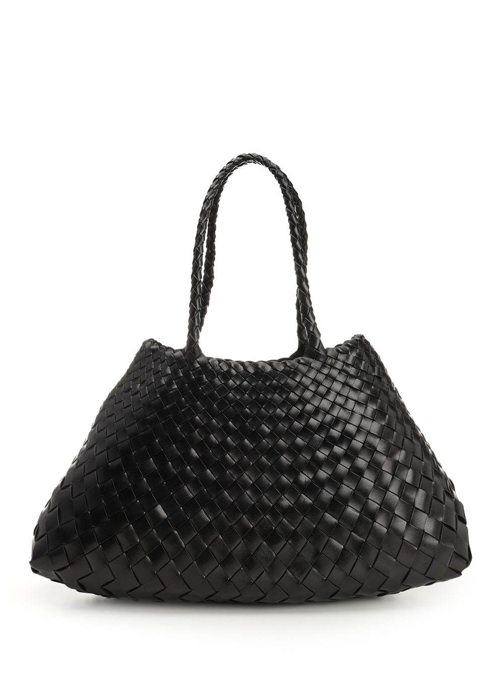 Santa Croce Big Woven Leather Tote Bag 8892BLACK (dragon DIFFUSION / トートバッグ ) | dragon DIFFUSION (ドラゴンディフュージョン)