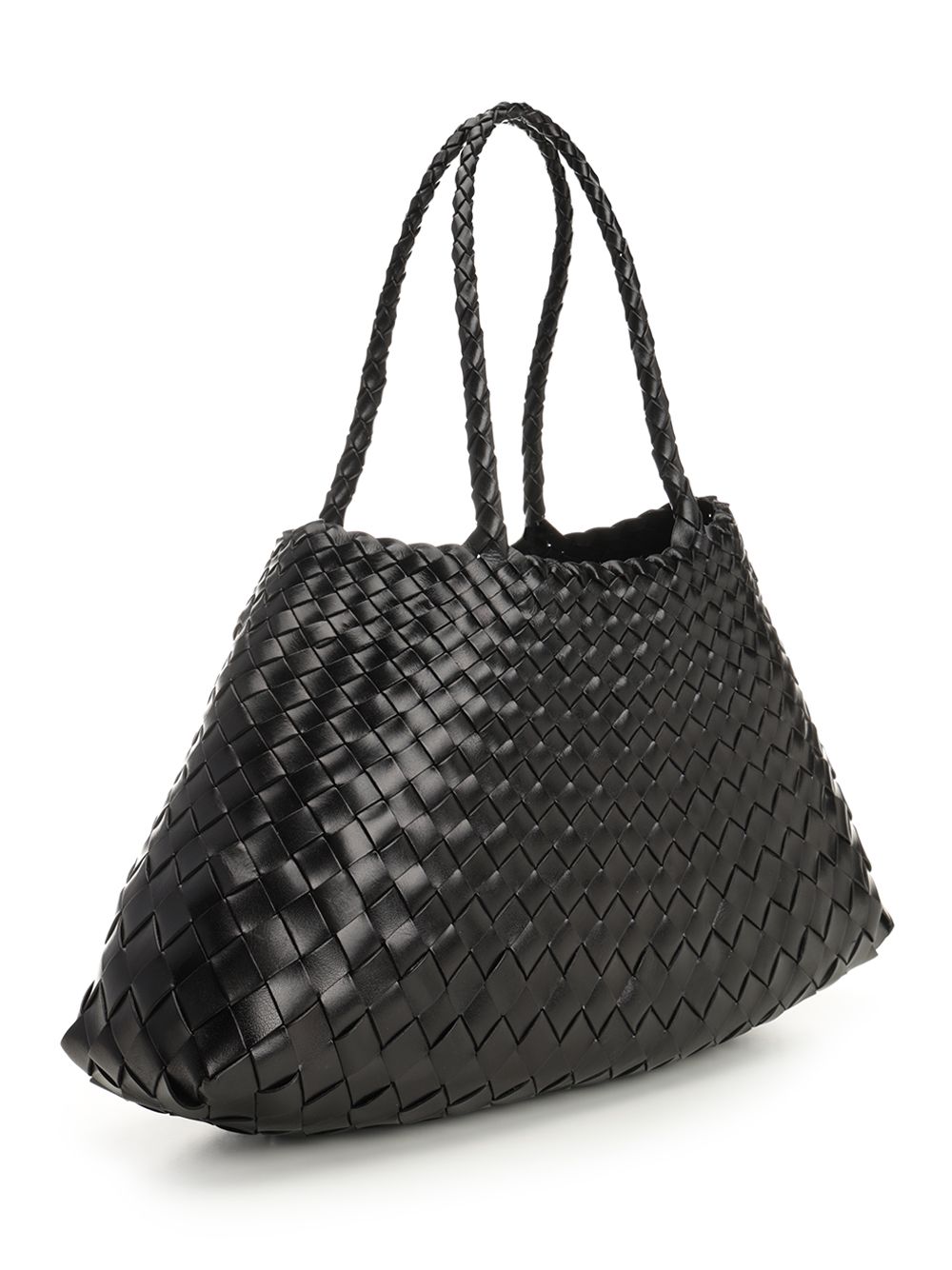 Santa Croce Big Woven Leather Tote Bag 8892BLACK (dragon DIFFUSION / トートバッグ ) | dragon DIFFUSION (ドラゴンディフュージョン)(1)