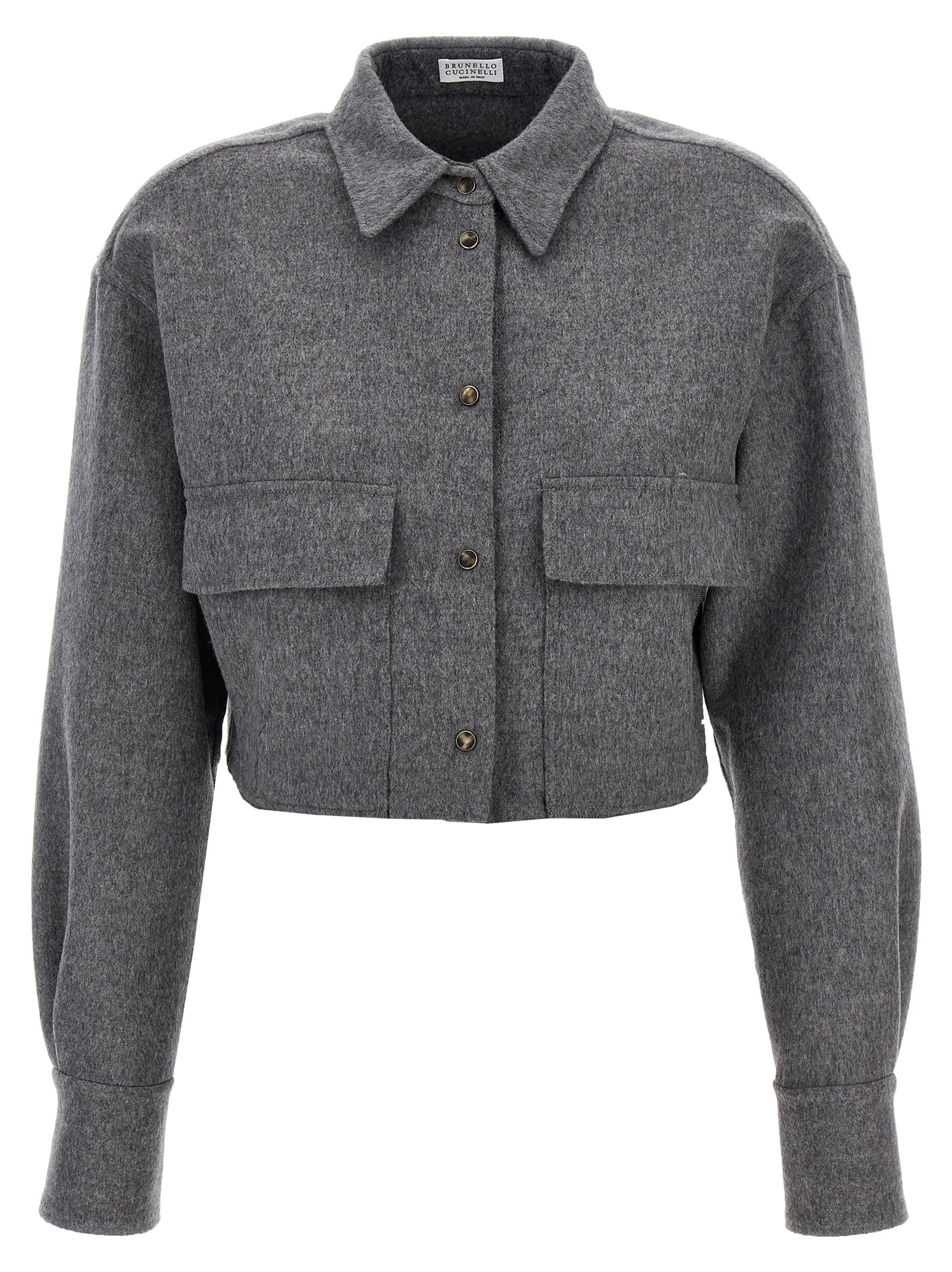 Cropped cashmere shirt MD565ML476C6081 (Brunello Cucinelli / シャツ・ブラウス ) | Brunello Cucinelli (ブルネロ・クチネリ)