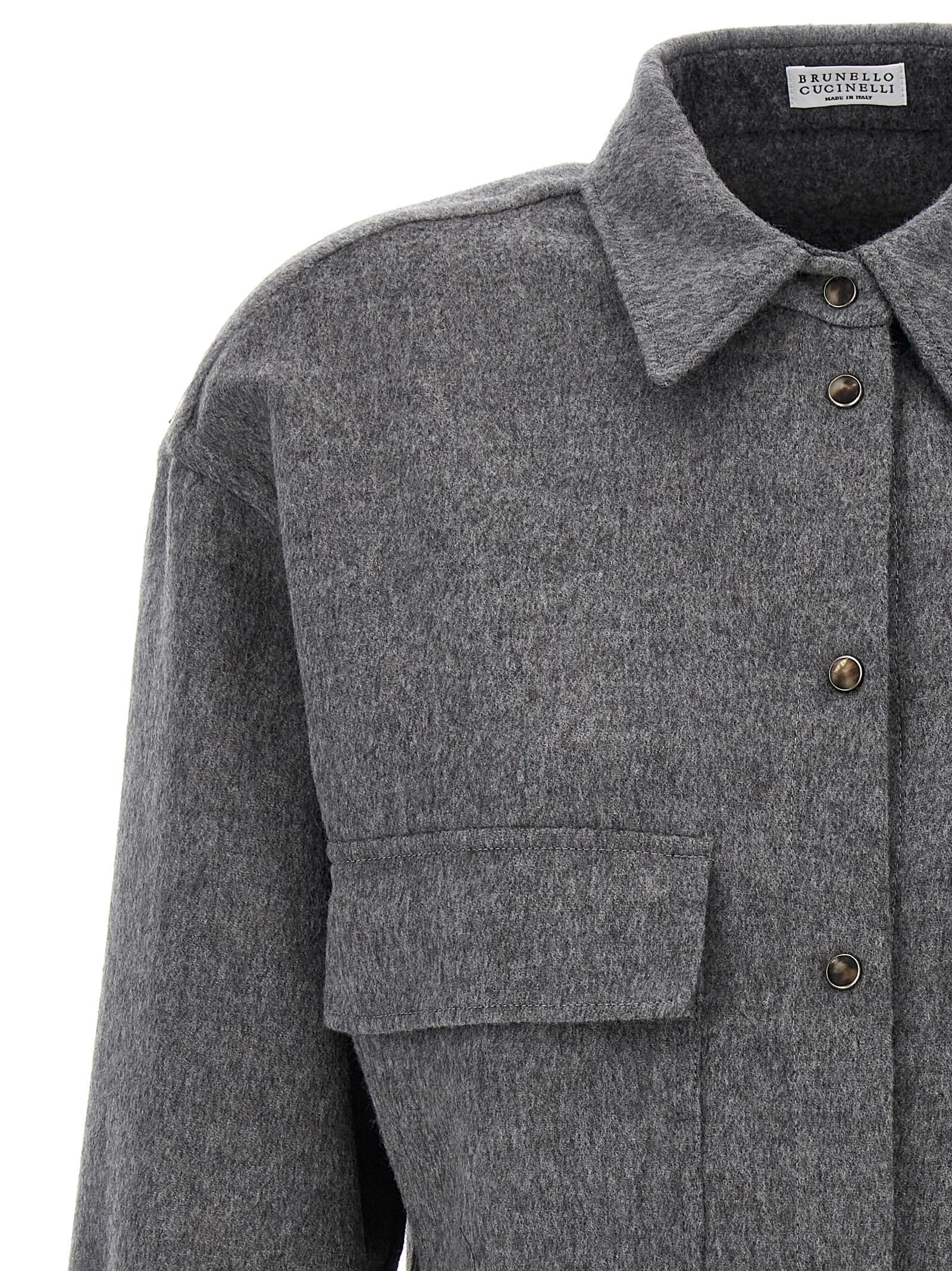 Cropped cashmere shirt MD565ML476C6081 (Brunello Cucinelli / シャツ・ブラウス ) | Brunello Cucinelli (ブルネロ・クチネリ)(2)