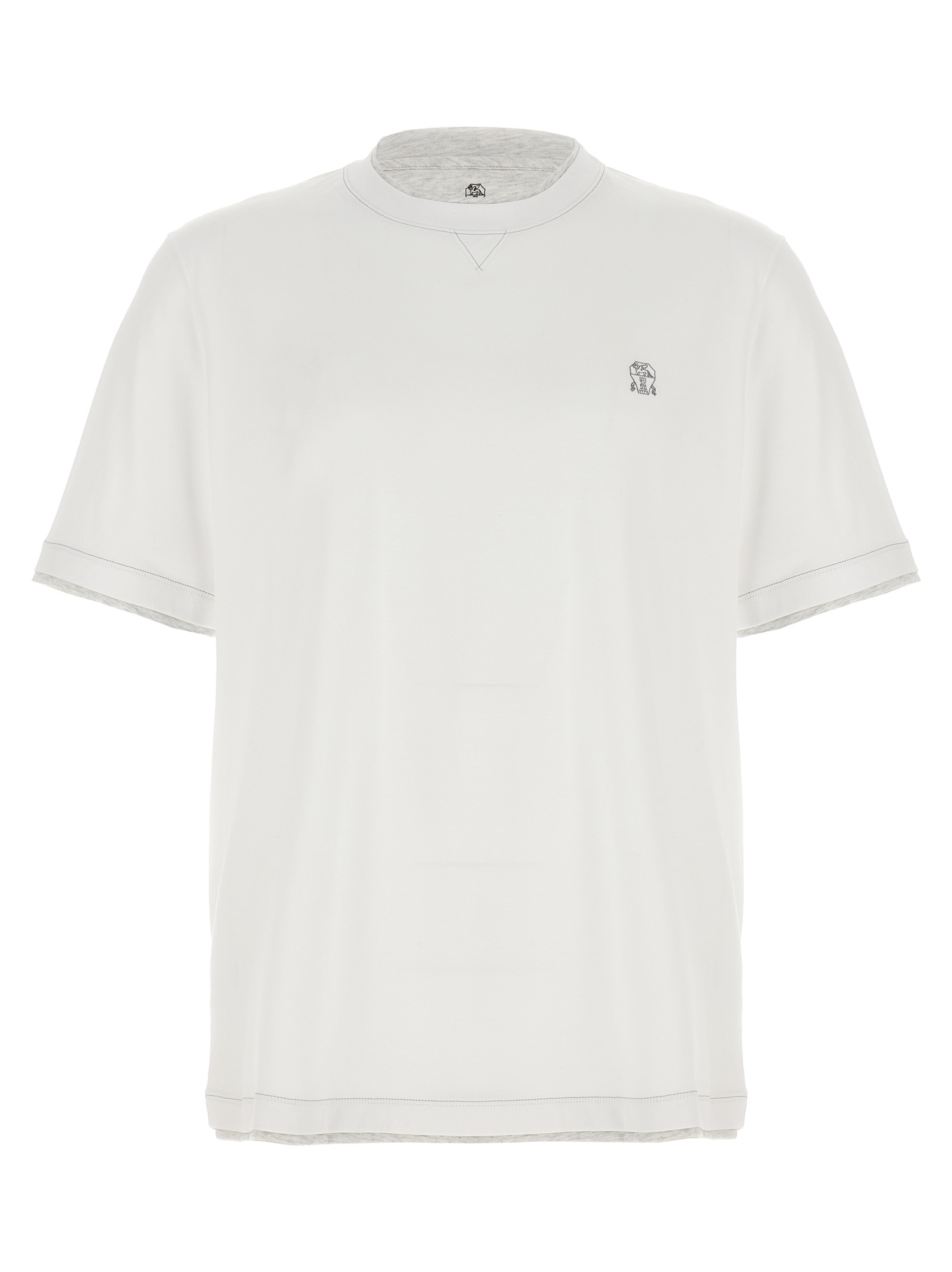 Layered T-shirt M0B137451GCGY23 (Brunello Cucinelli / Tシャツ・カットソー ) | Brunello Cucinelli (ブルネロ・クチネリ)