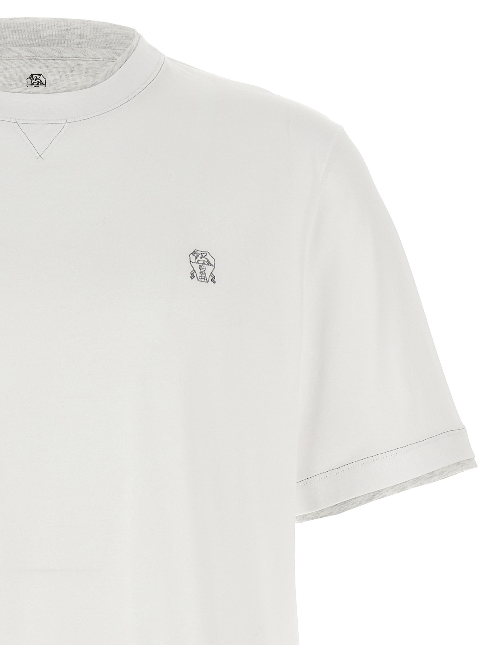 Layered T-shirt M0B137451GCGY23 (Brunello Cucinelli / Tシャツ・カットソー ) | Brunello Cucinelli (ブルネロ・クチネリ)(2)