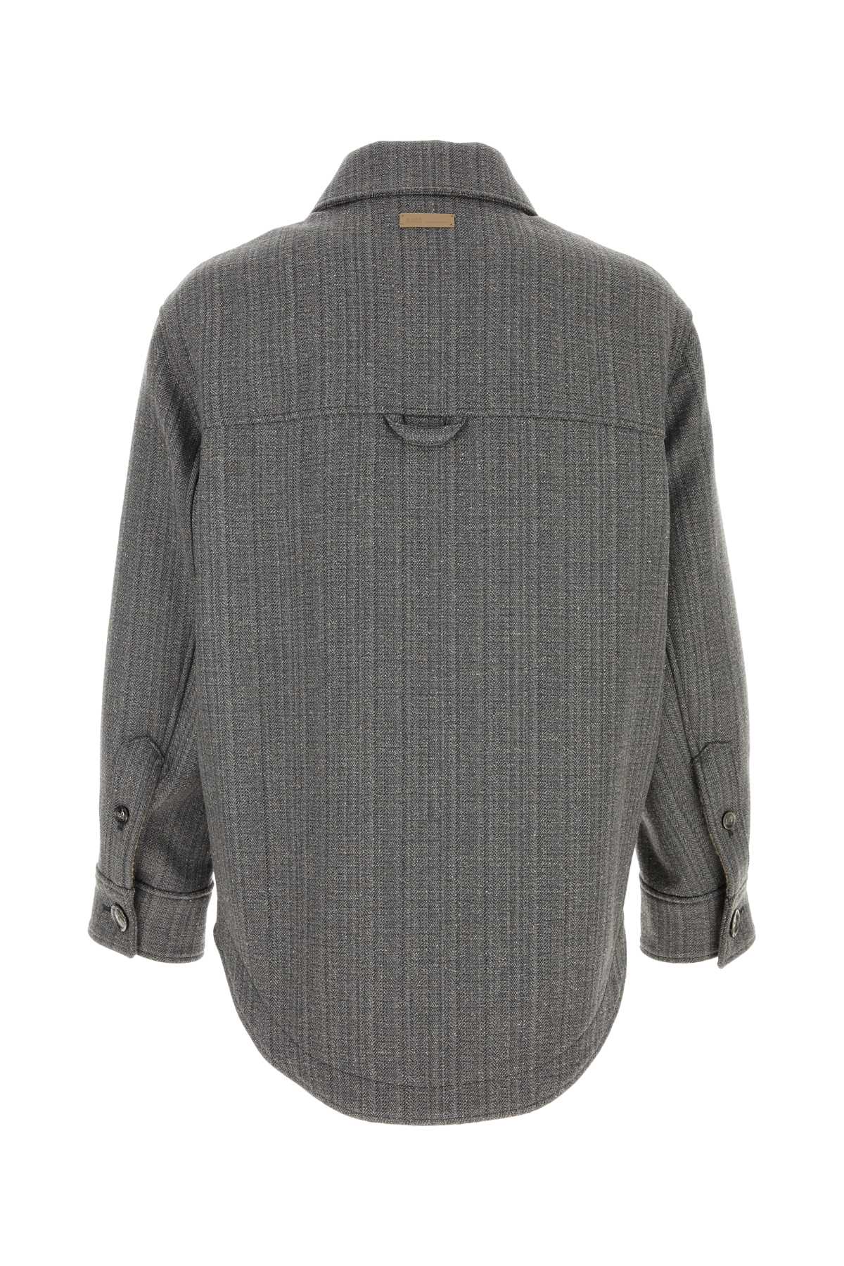 Grey wool blend overcoat UJK824WV00800711 (AMI Paris / カジュアルジャケット ) | AMI Paris (アミパリス)(1)