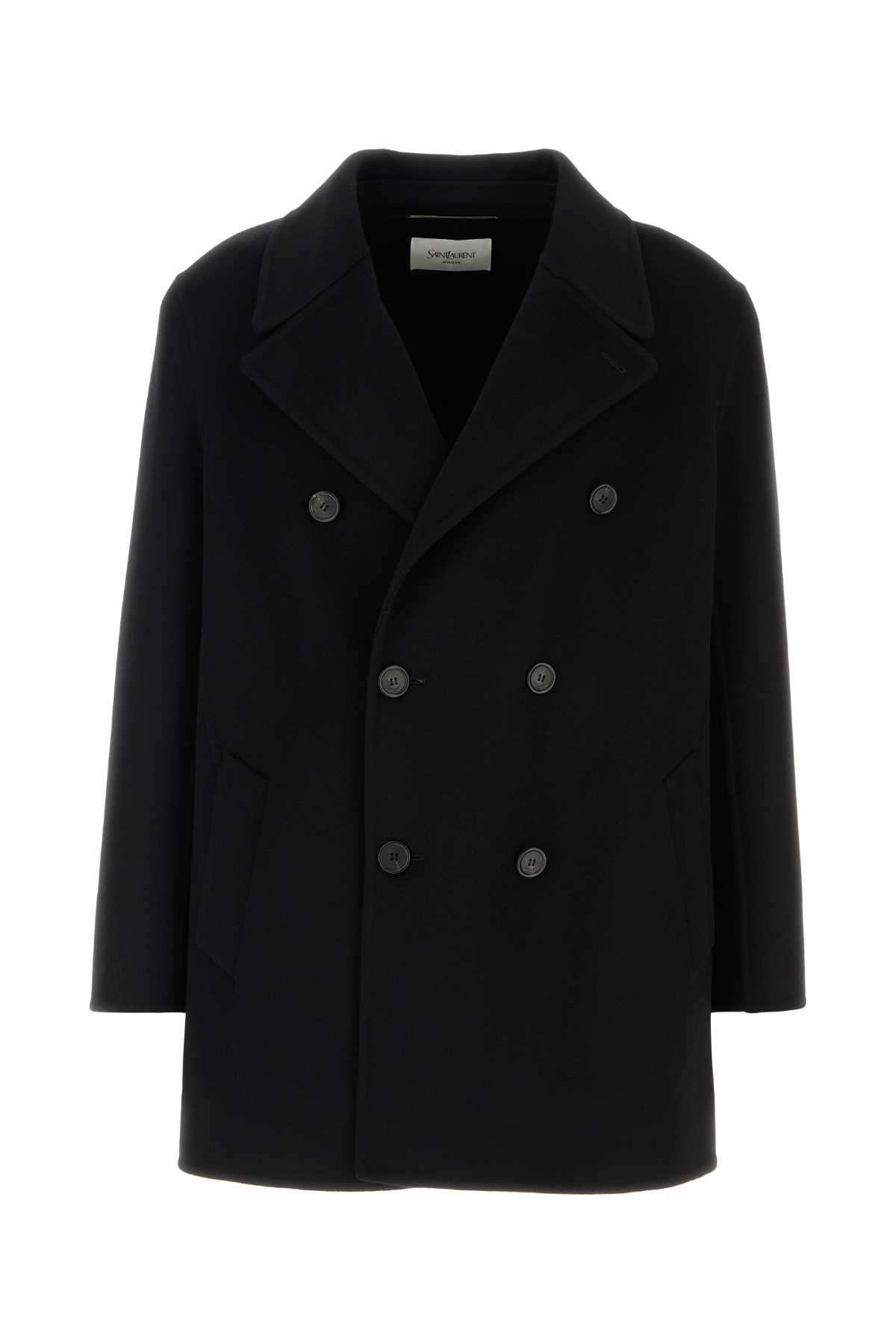Black wool coat 837180Y060R1005 (Saint Laurent / コート ) | Saint Laurent (サンローラン)