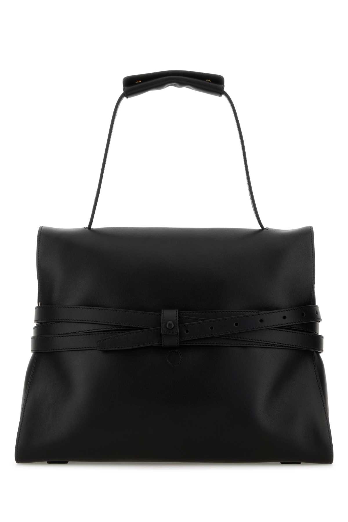 Black leather medium Tie Me handbag MC4162PP0NOA0000 (MOSCHINO / ハンドバッグ・ショルダーバッグ ) | MOSCHINO (モスキーノ)(2)