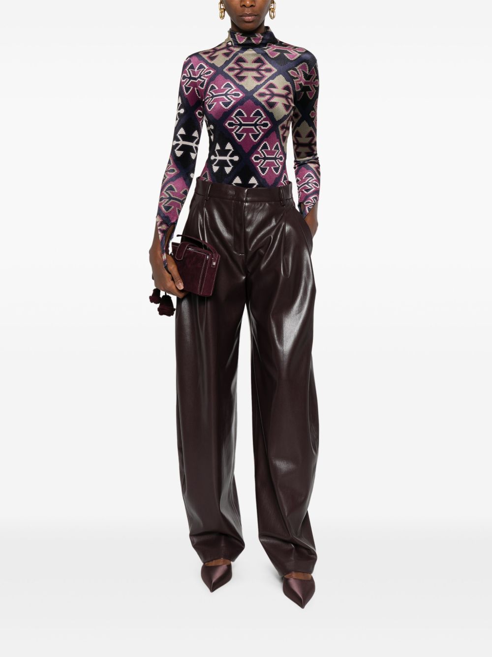 THE ANDAMANE Trousers T180471ETNP152CABERNET (THE ANDAMANE / パンツ ) | THE ANDAMANE (アンダマン)(6)