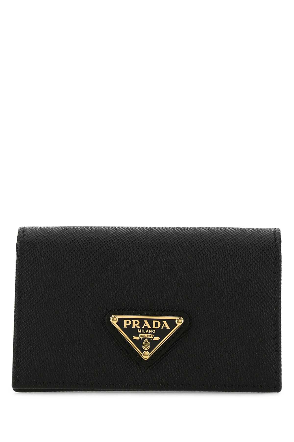 Black leather card holder 1MC122QHHF0002 (Prada / 財布・カードケース ) | Prada (プラダ)